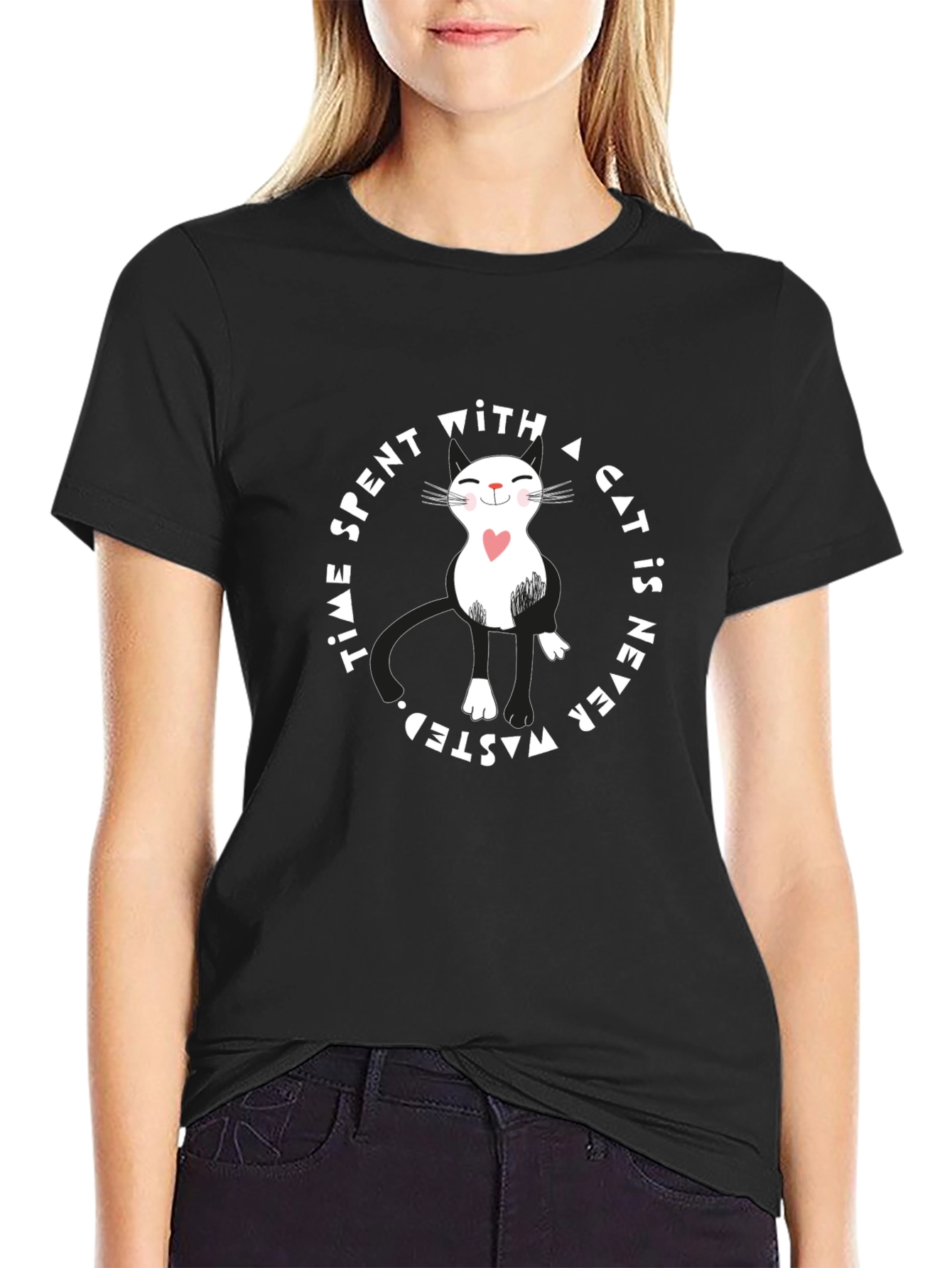 Cat Lover T-Shirt - Time Spent with Cats