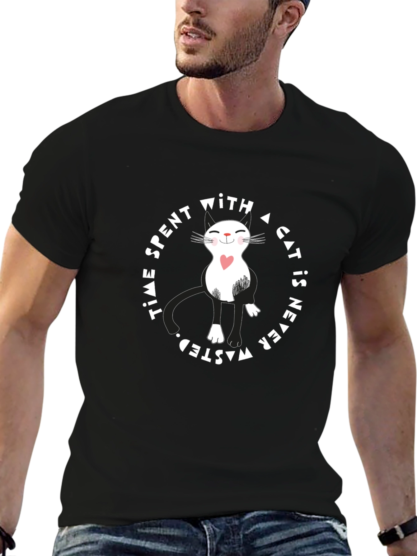 Cat Lover T-Shirt - Time Spent with Cats