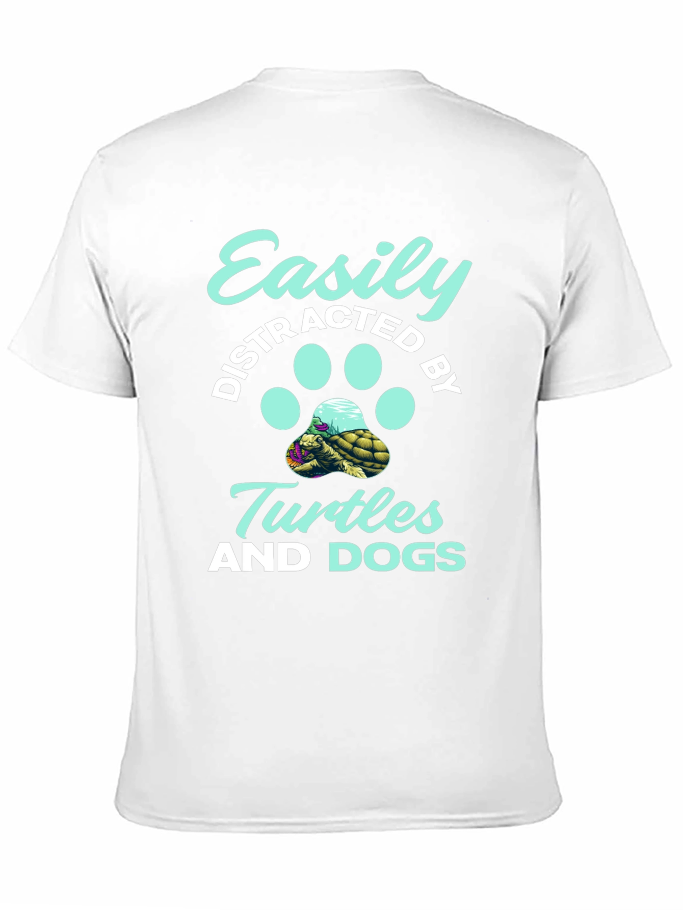 Easily Distracted By Turtles and Dogs Graphic Tee