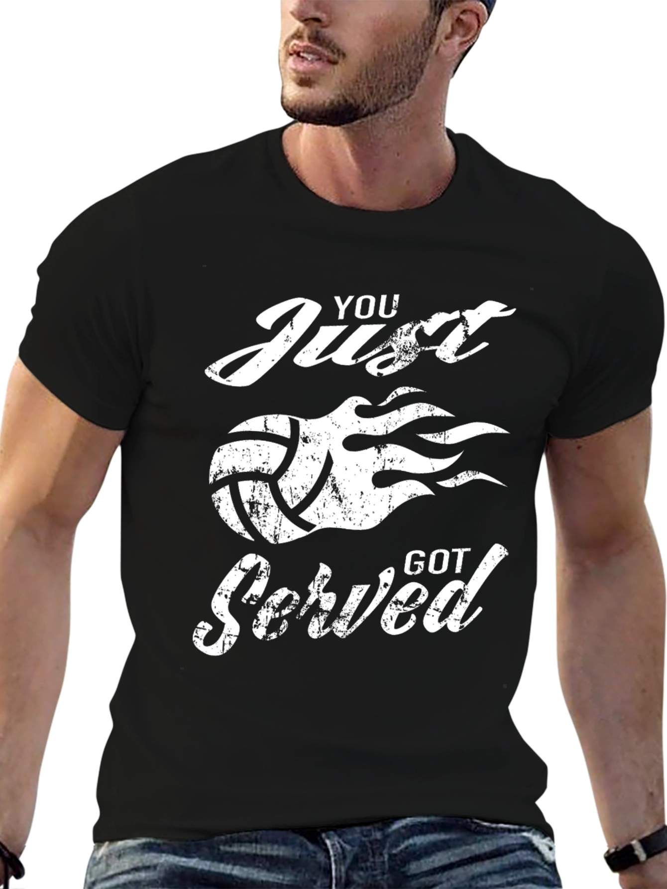 You Just Got Served Volleyball Graphic Tee