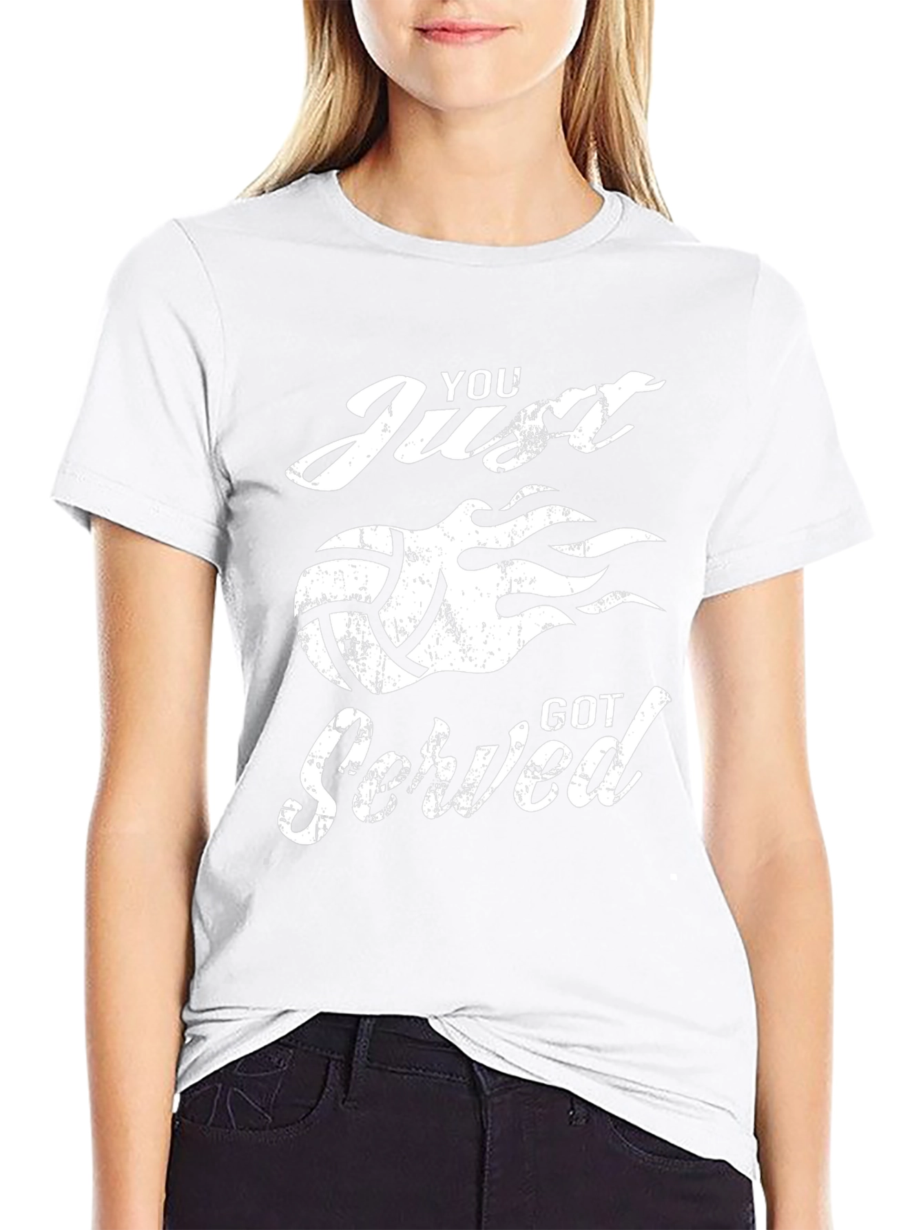 You Just Got Served Volleyball Graphic Tee