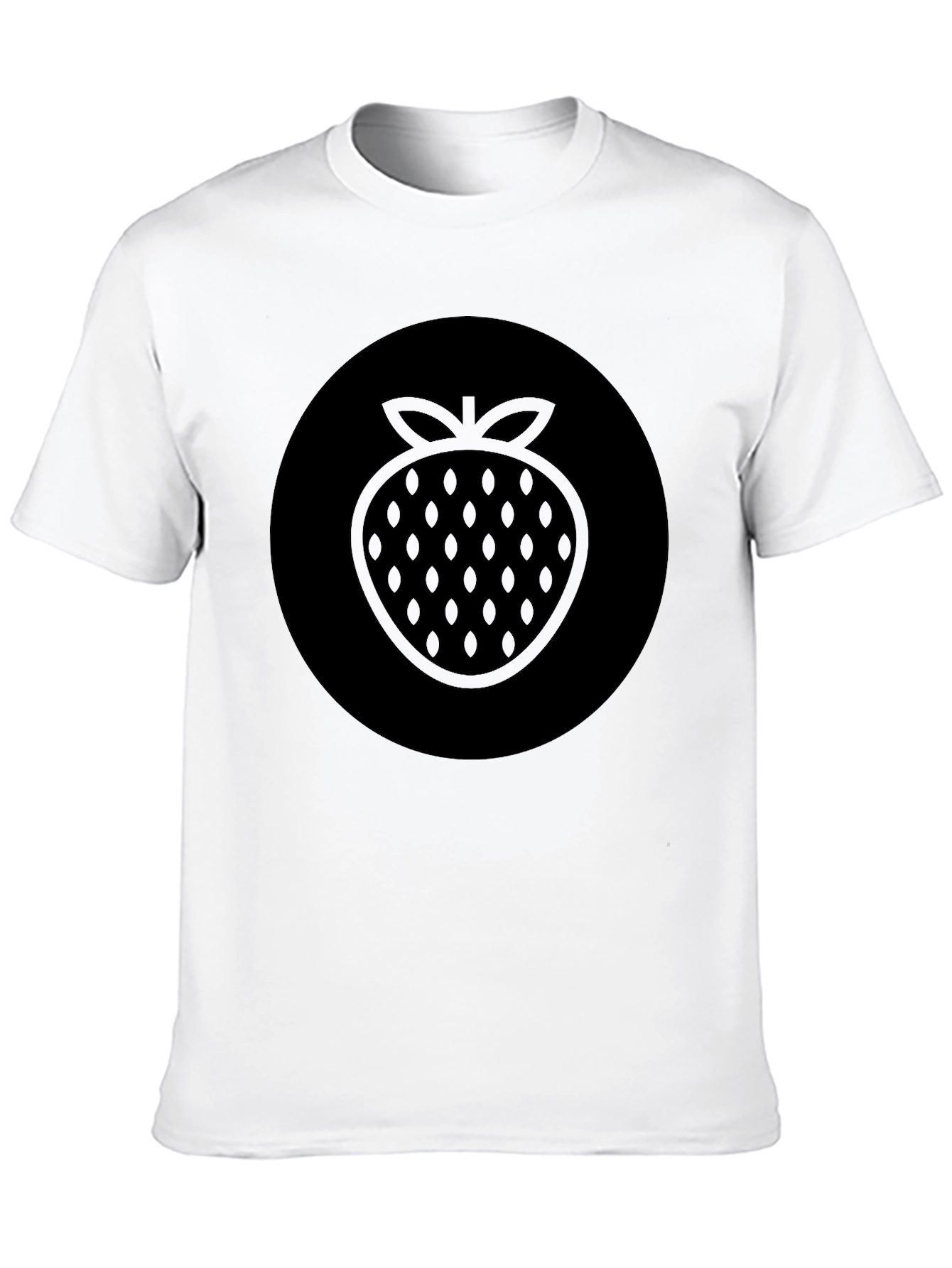 Strawberry Graphic Black T-Shirt - Trendy Casual Wear