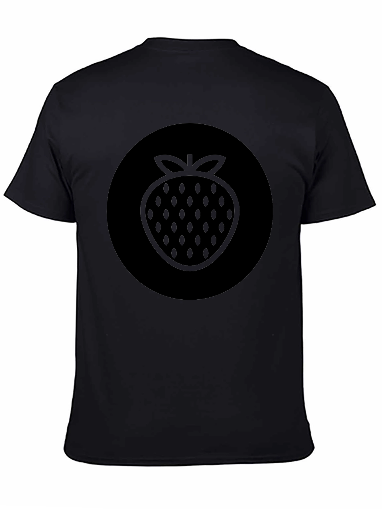 Strawberry Graphic Black T-Shirt - Trendy Casual Wear