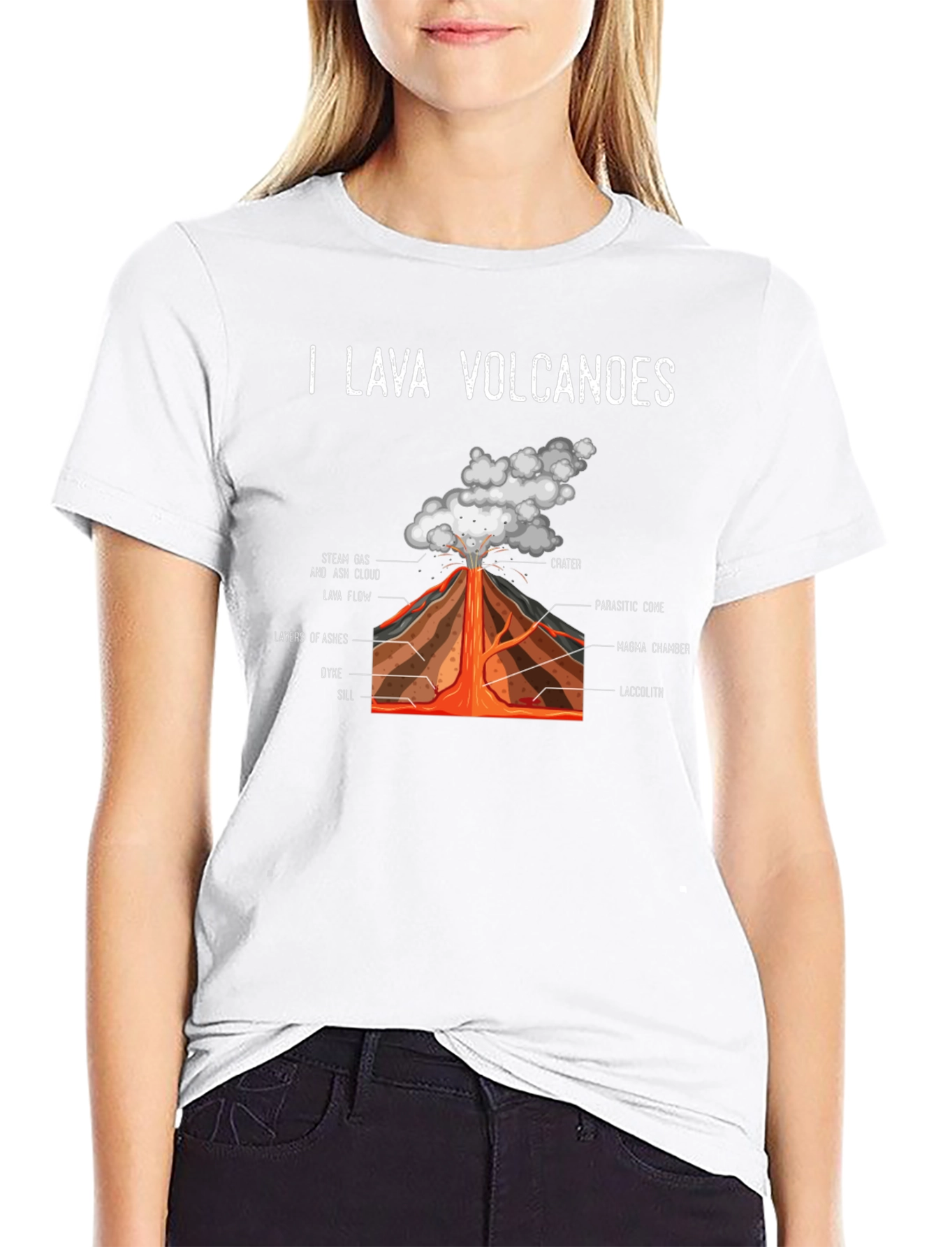 I Lava Volcanoes Graphic Tee - Black