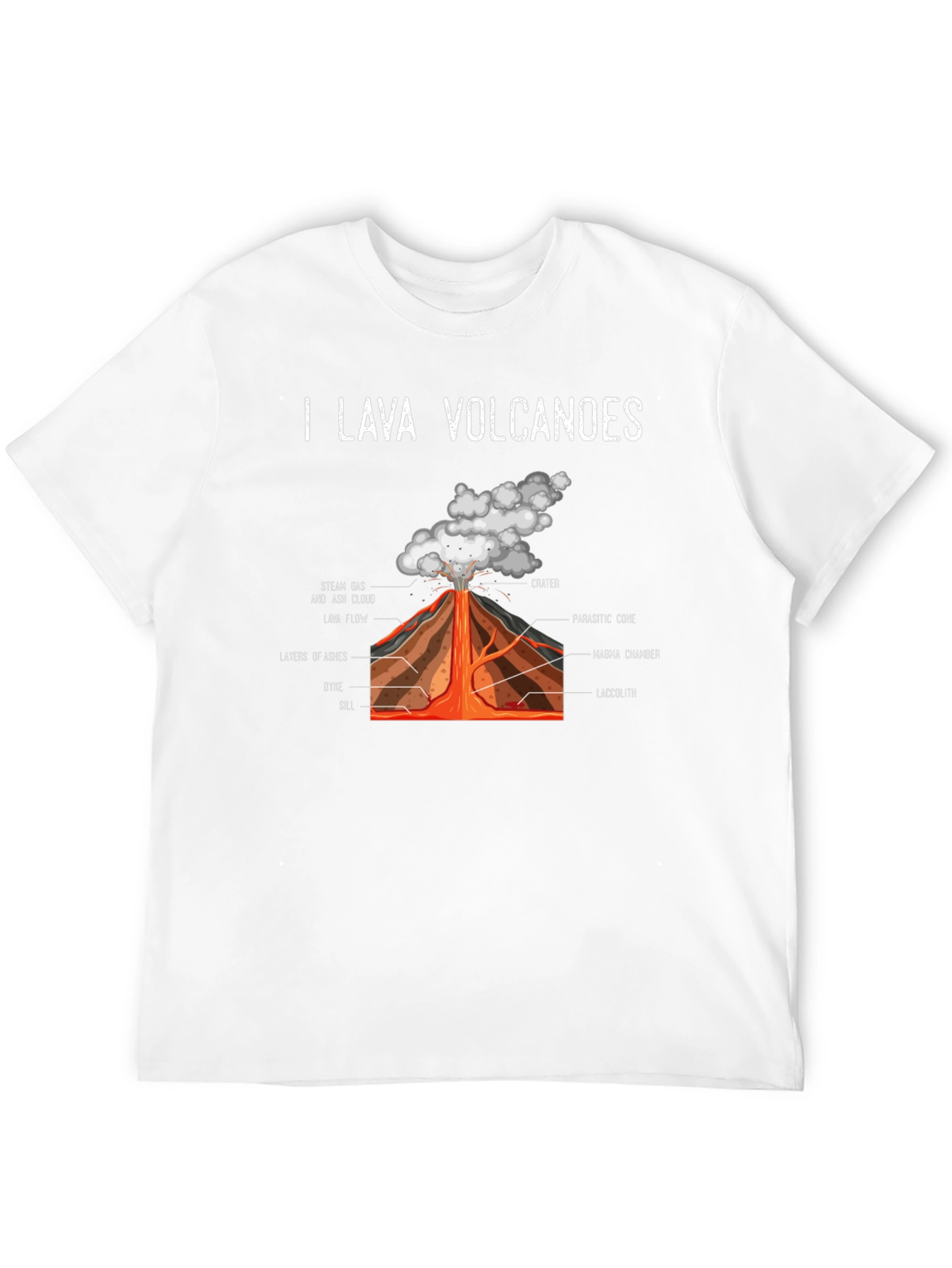 I Lava Volcanoes Graphic Tee - Black