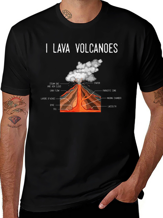 I Lava Volcanoes Graphic Tee - Black