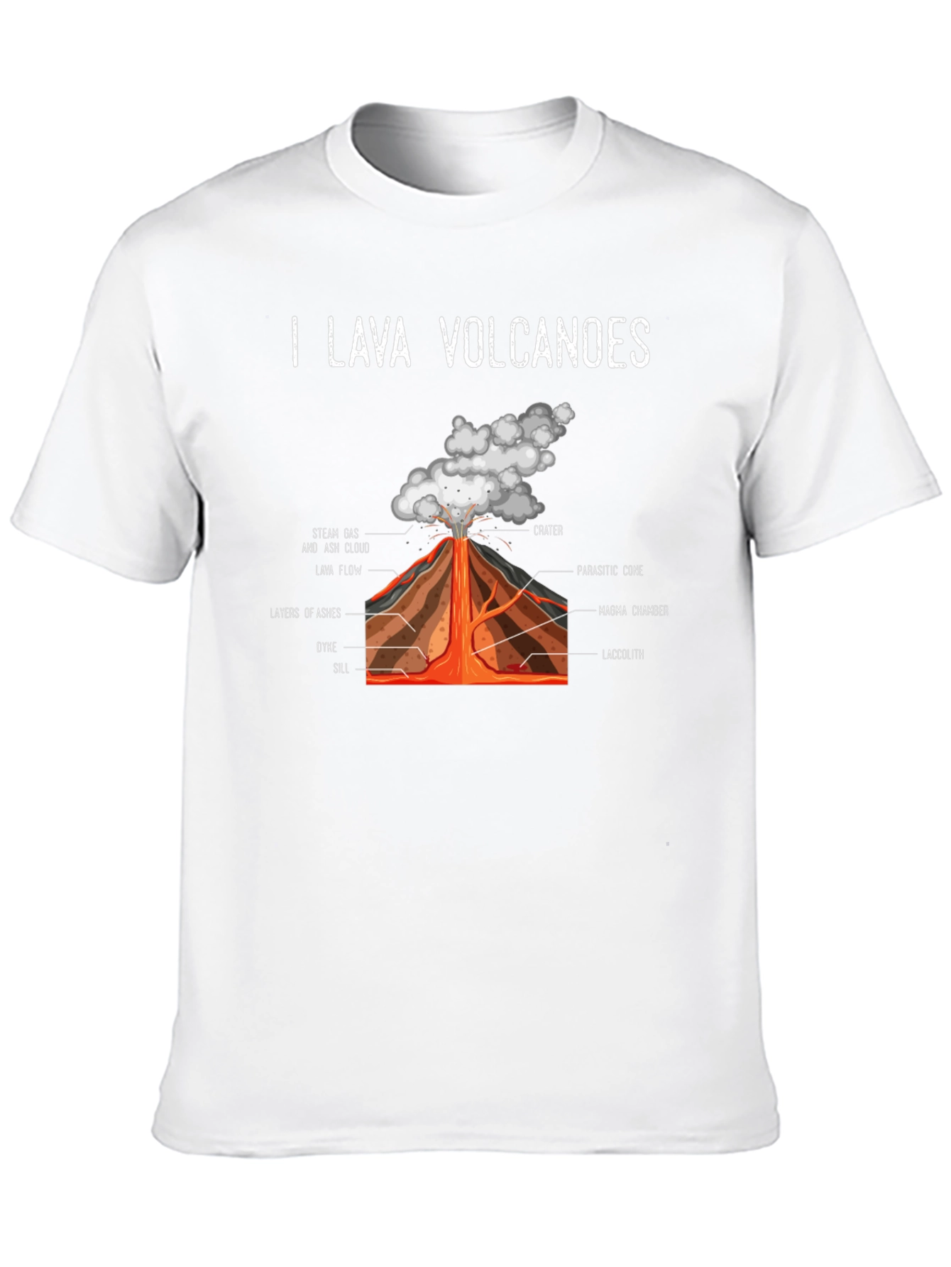 I Lava Volcanoes Graphic Tee - Black