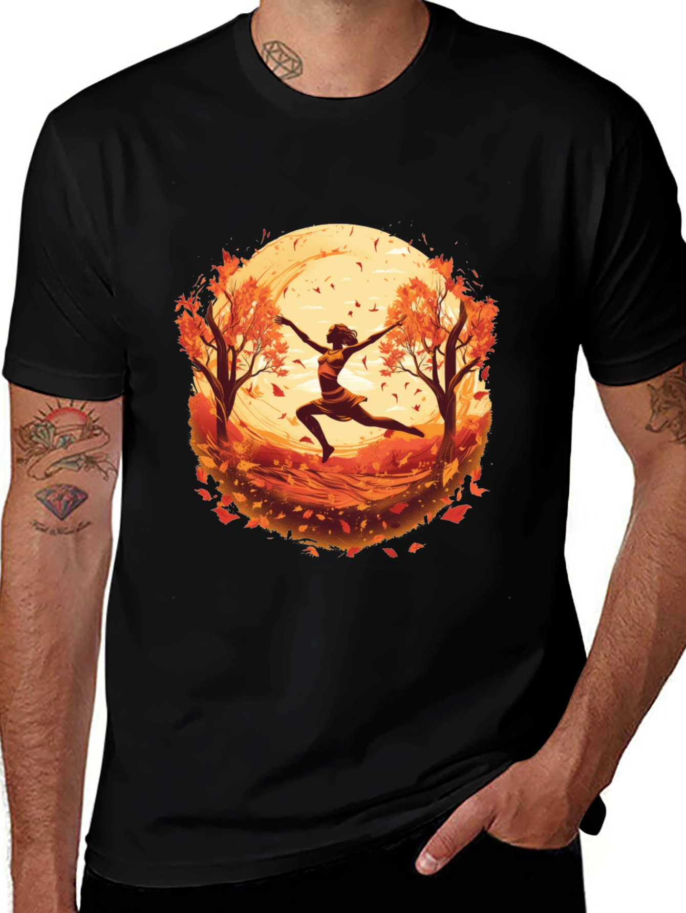 Autumn Dance Graphic T-Shirt
