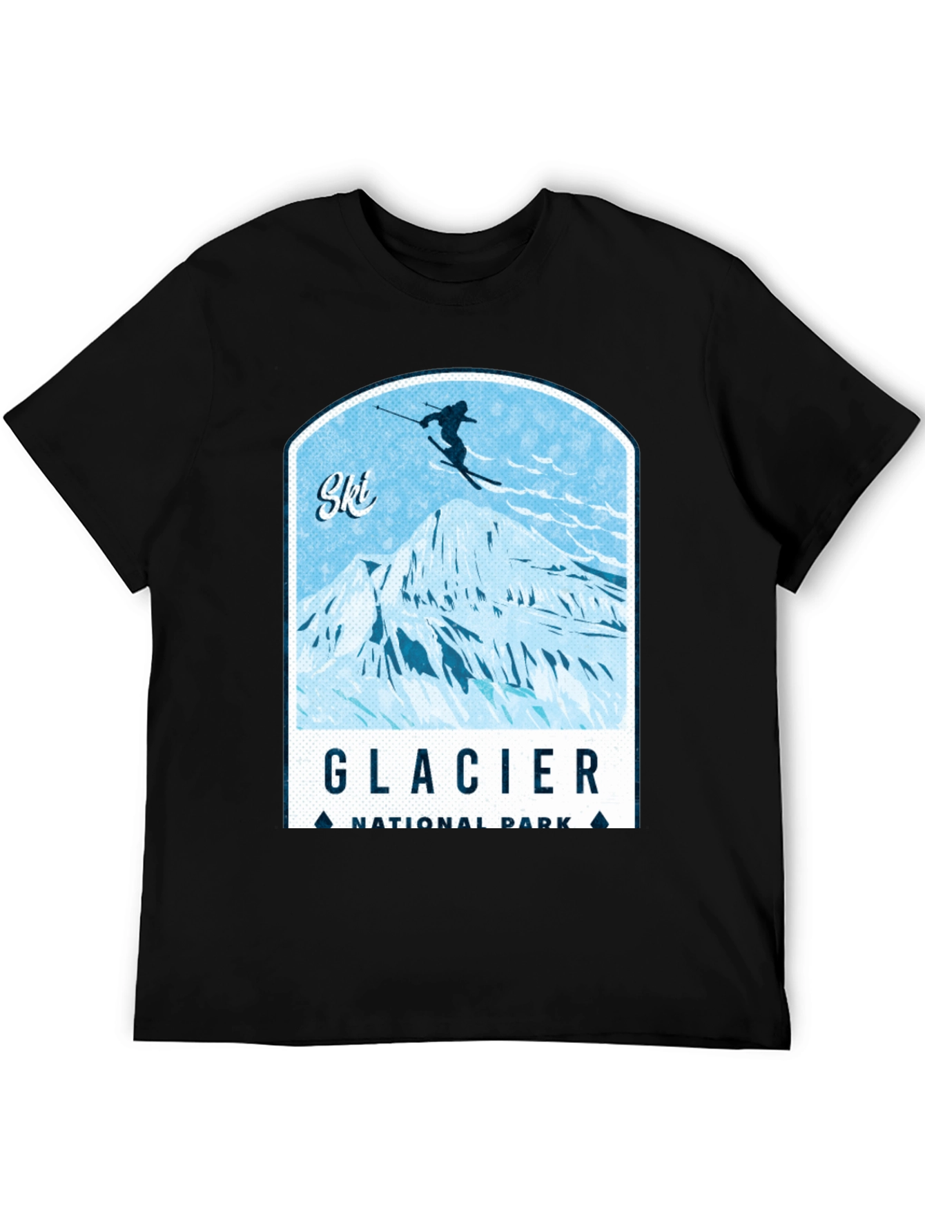 Glacier National Park Ski T-Shirt