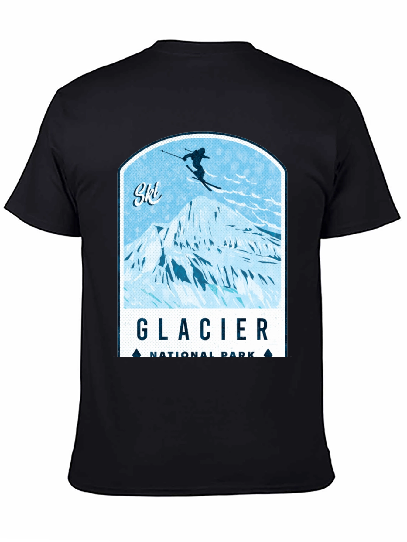 Glacier National Park Ski T-Shirt