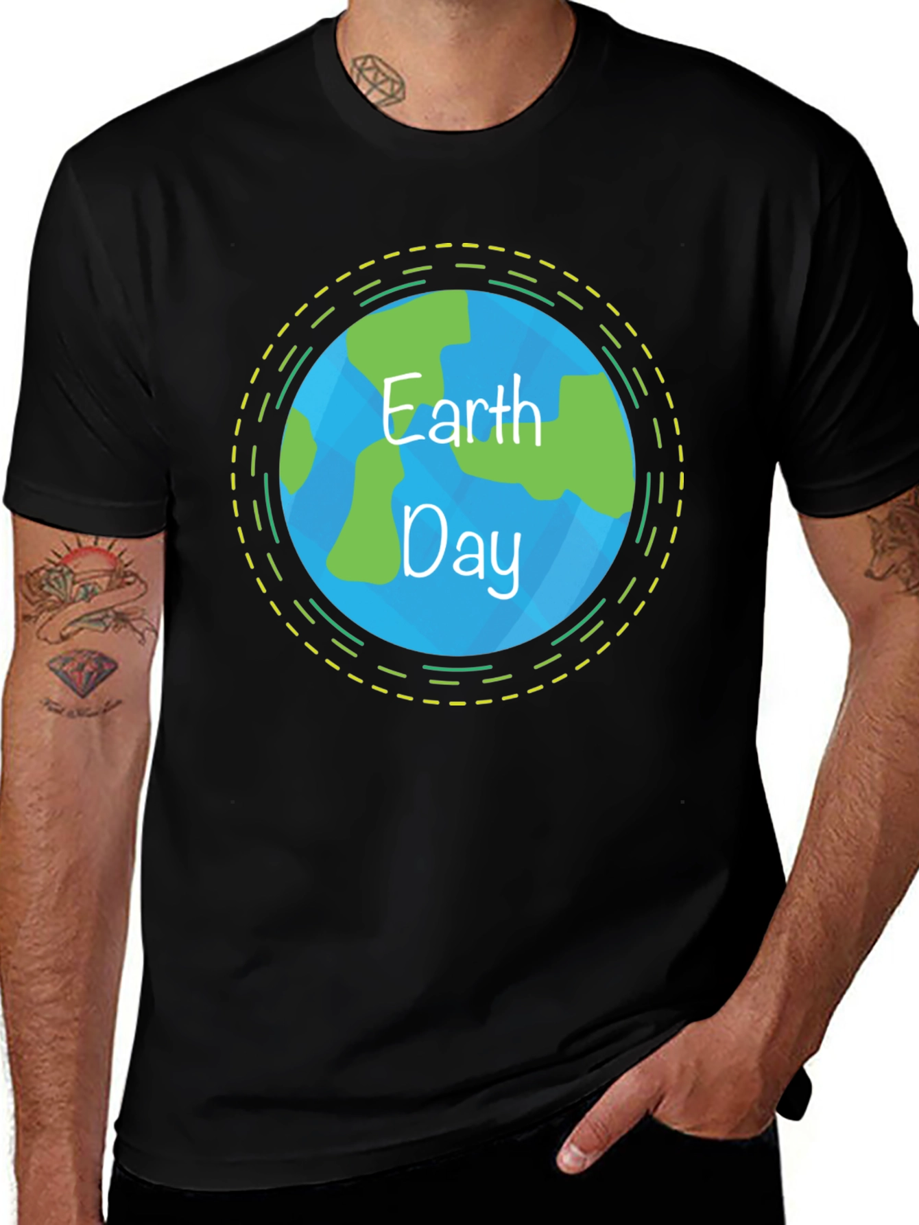 Earth Day T-Shirt - Black - Graphic Tee