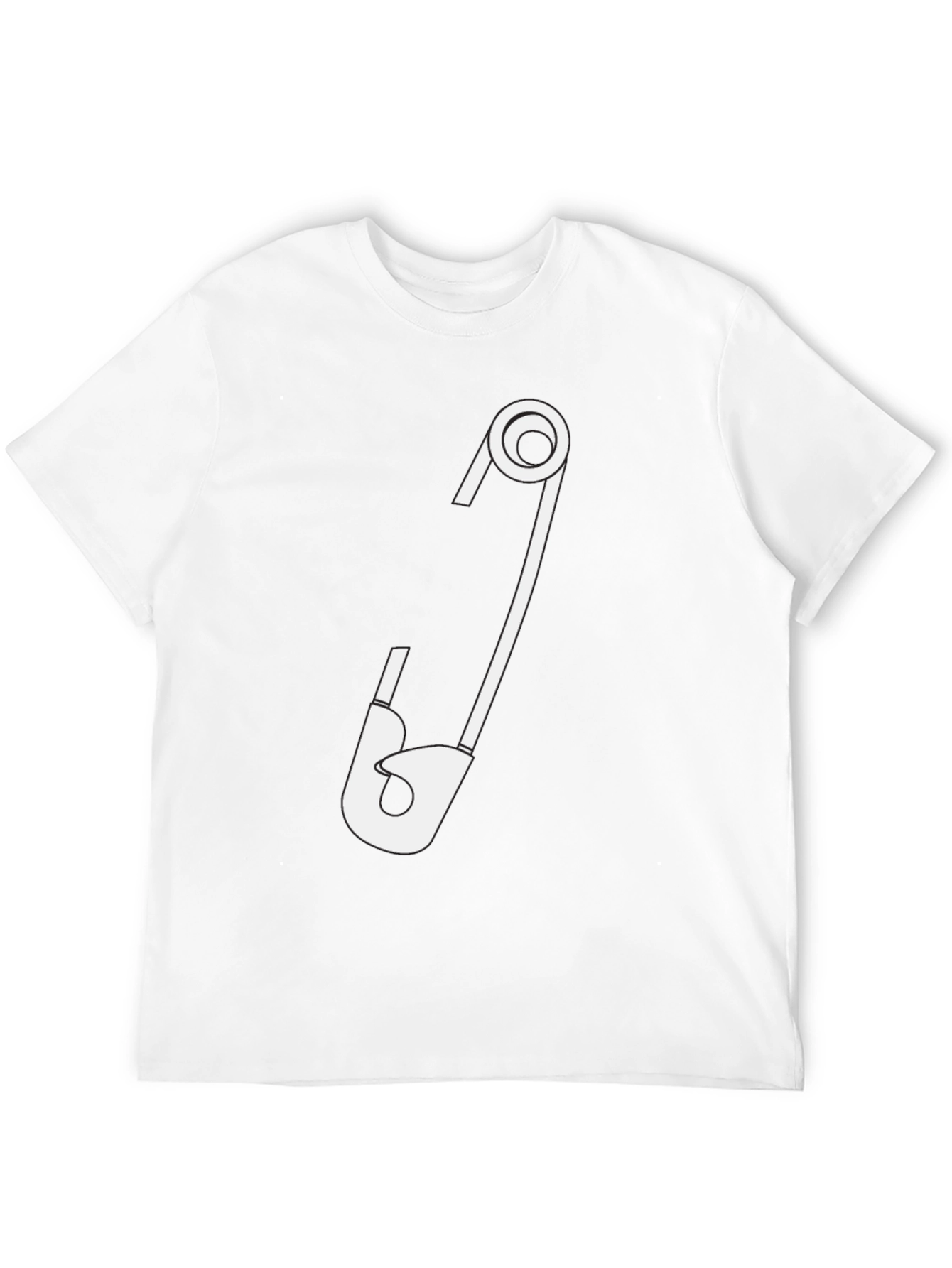 Safety Pin Graphic T-Shirt