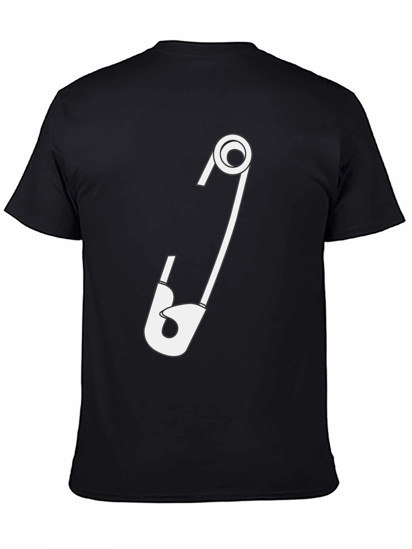 Safety Pin Graphic T-Shirt