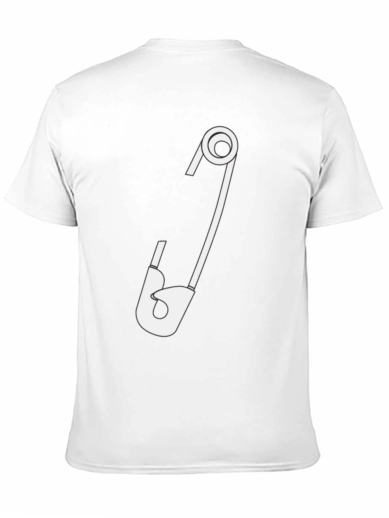 Safety Pin Graphic T-Shirt