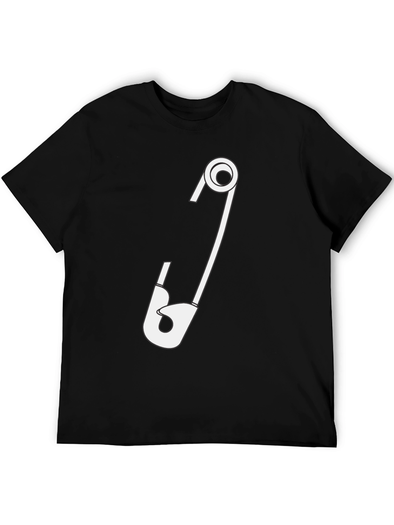 Safety Pin Graphic T-Shirt
