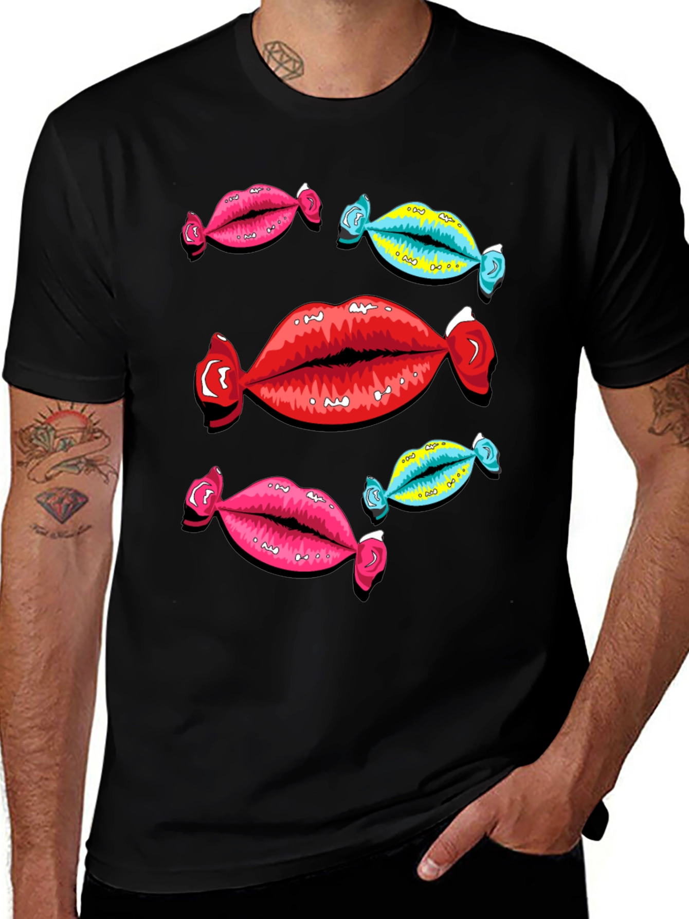 Candy Lips Graphic Tee - Funky & Bold!