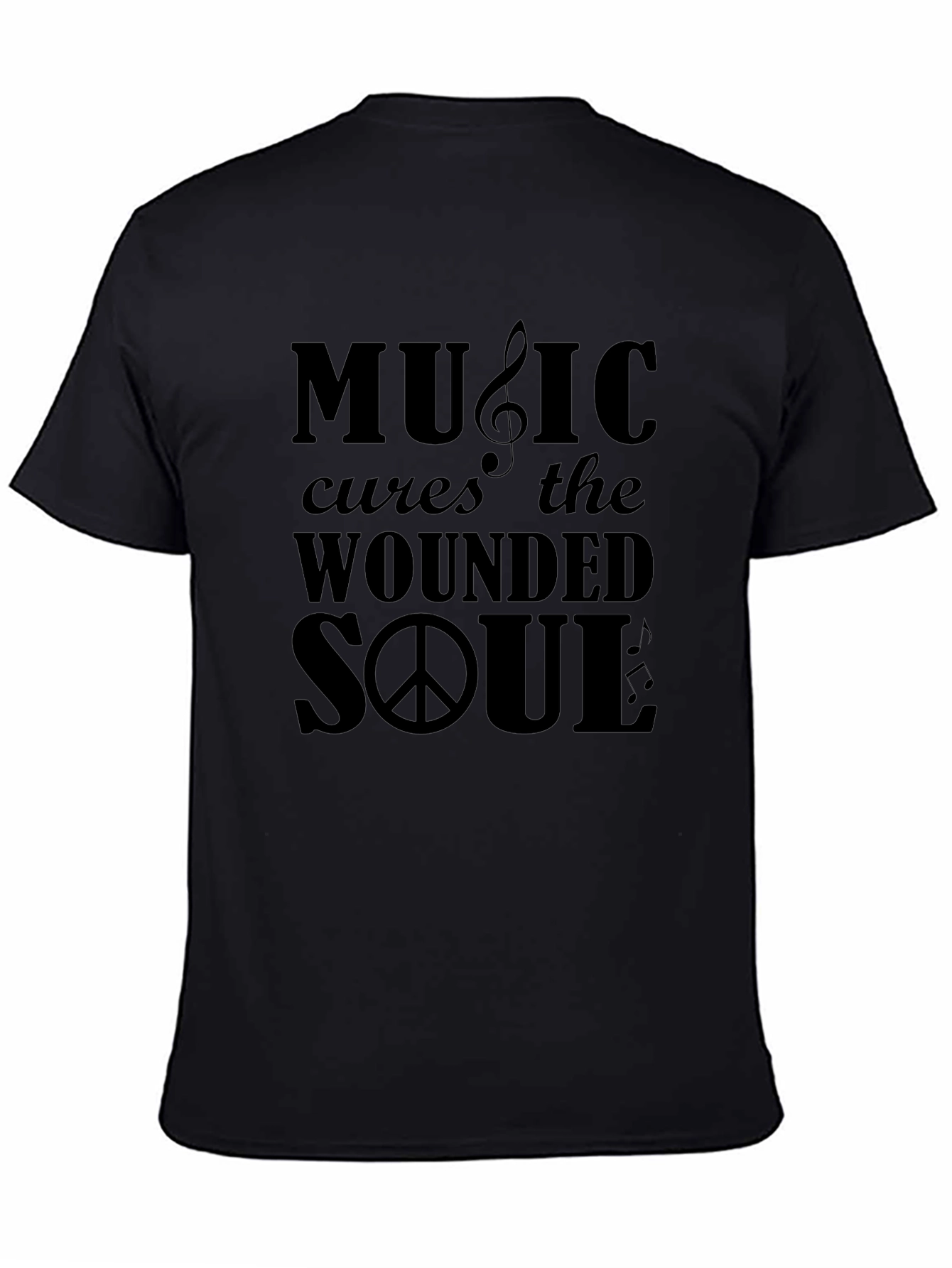 Music Cures the Wounded Soul Graphic Tee