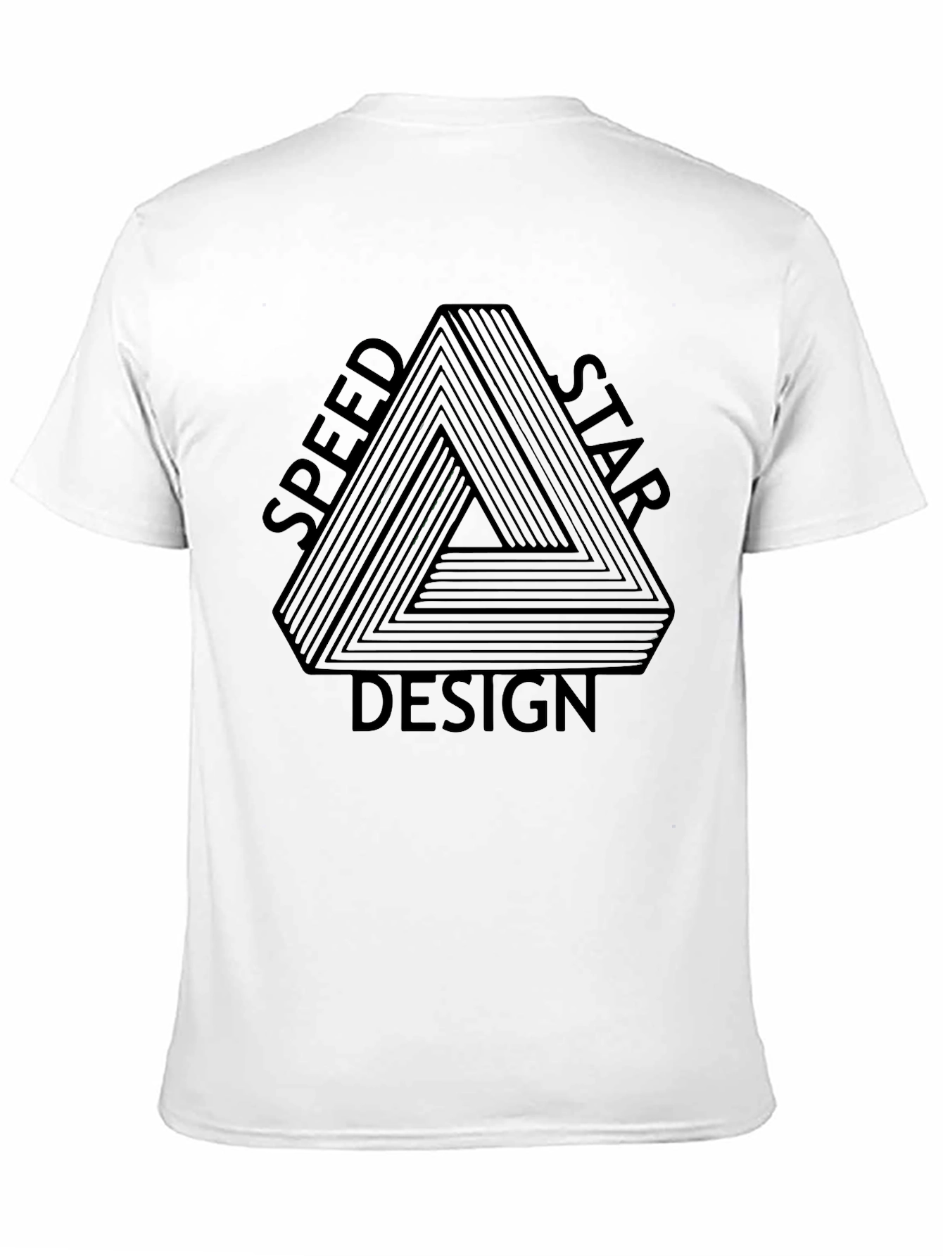 Optical Illusion Graphic Tee - Speed Star Design