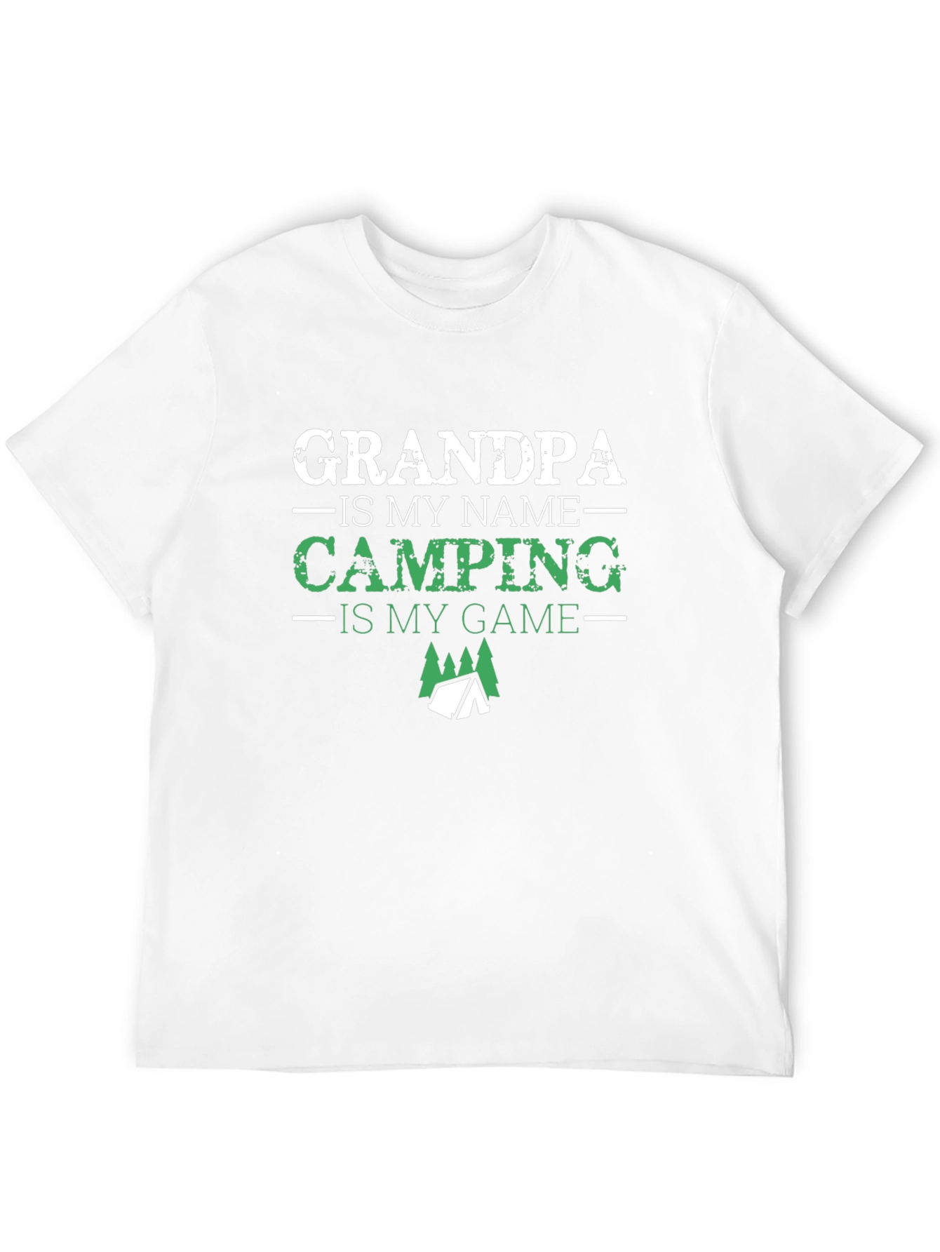 Grandpa Camping T-Shirt: Name Game