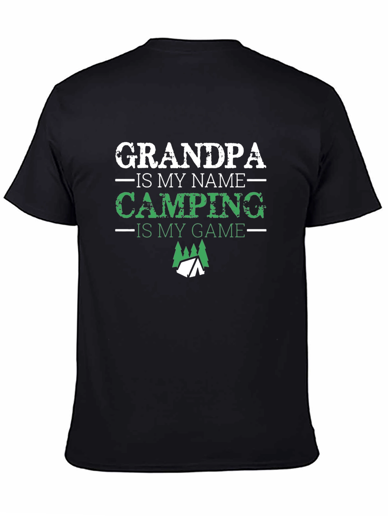 Grandpa Camping T-Shirt: Name Game