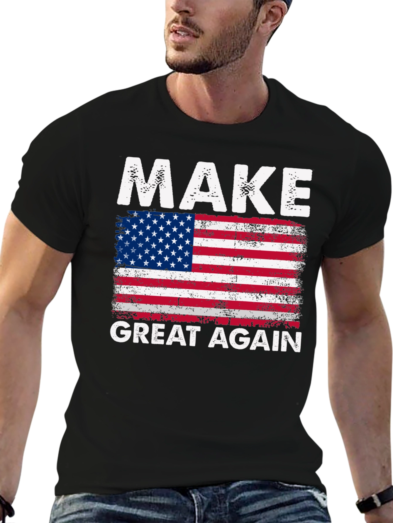 Make Great Again American Flag T-Shirt