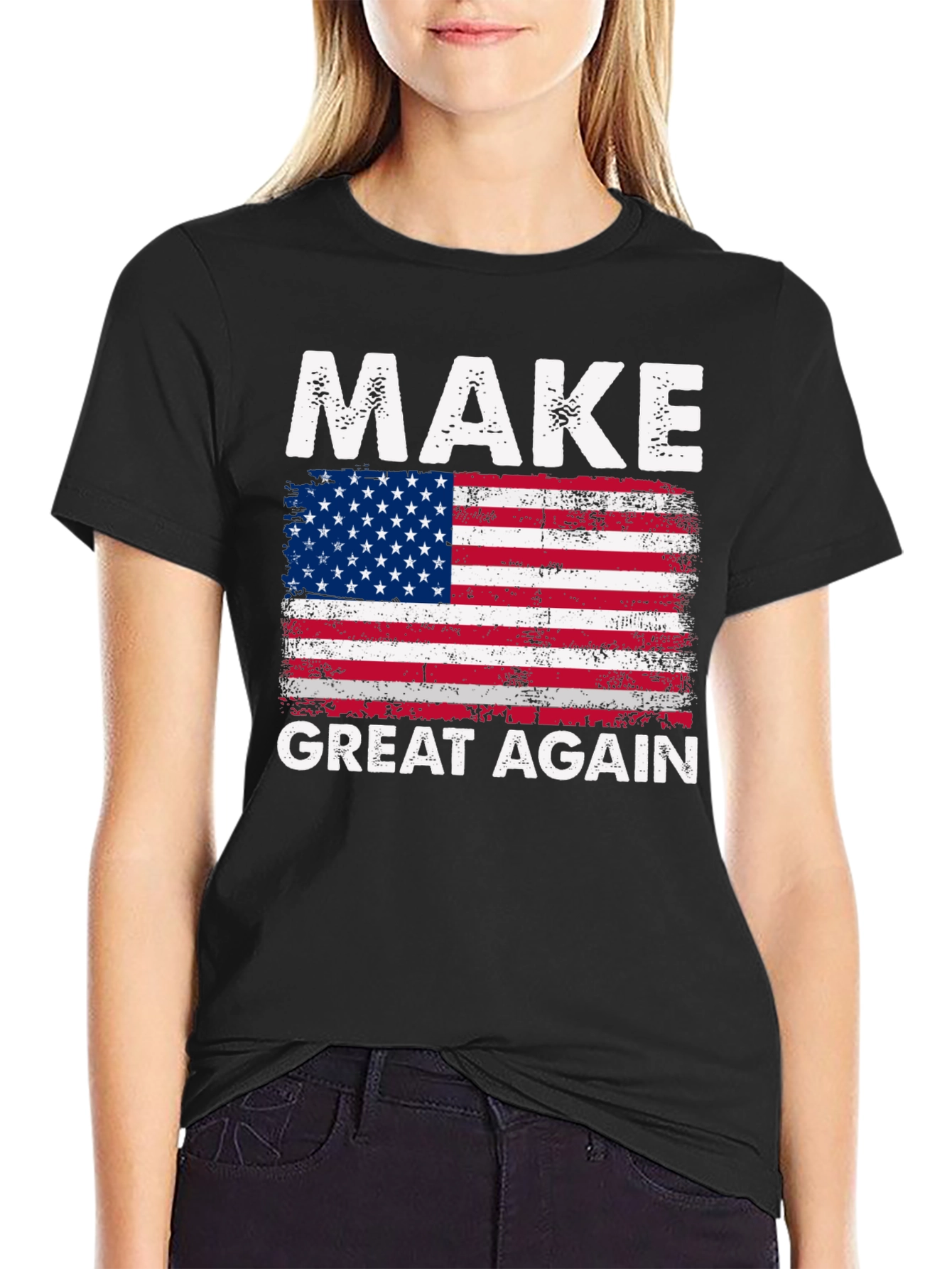 Make Great Again American Flag T-Shirt