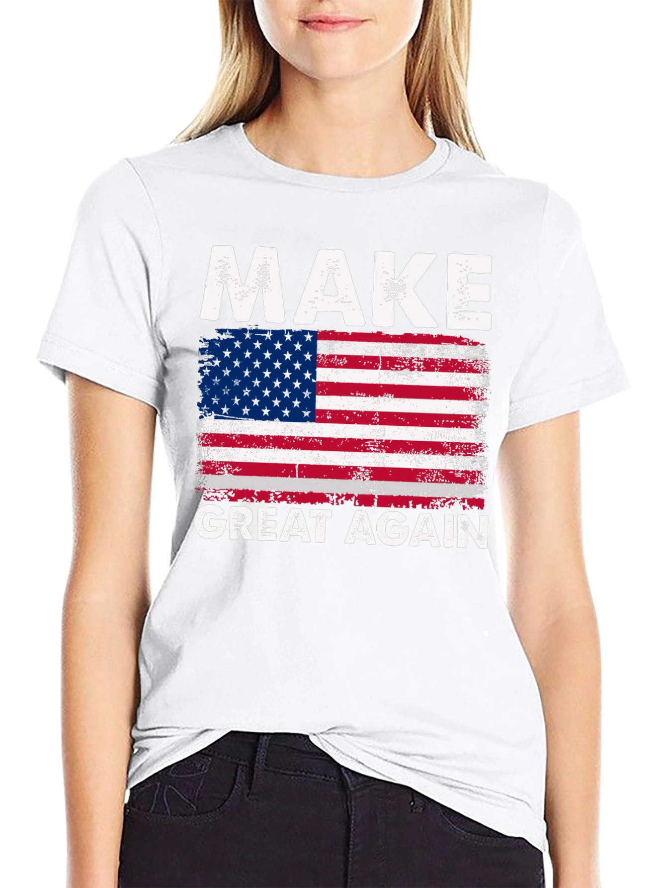 Make Great Again American Flag T-Shirt