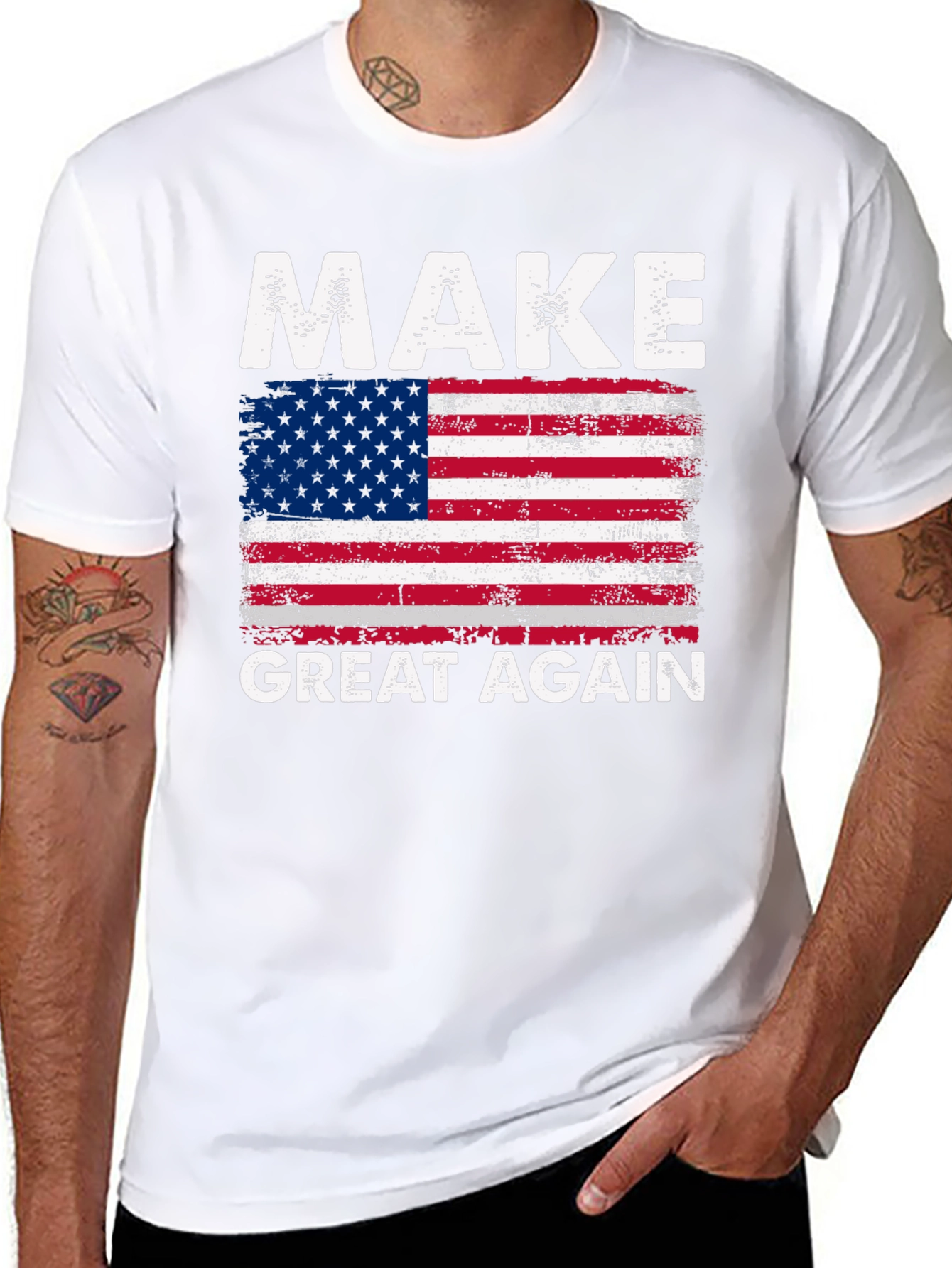 Make Great Again American Flag T-Shirt