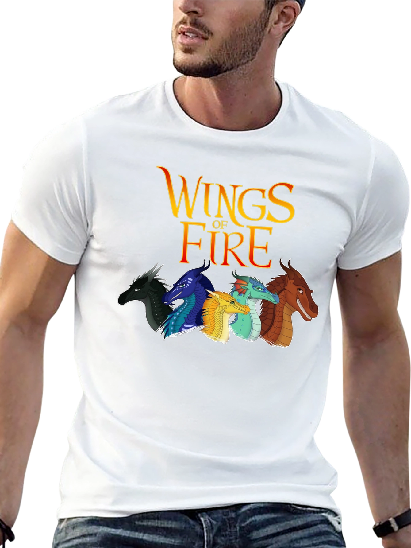 Wings of Fire Graphic Tee - Black Cotton T-Shirt