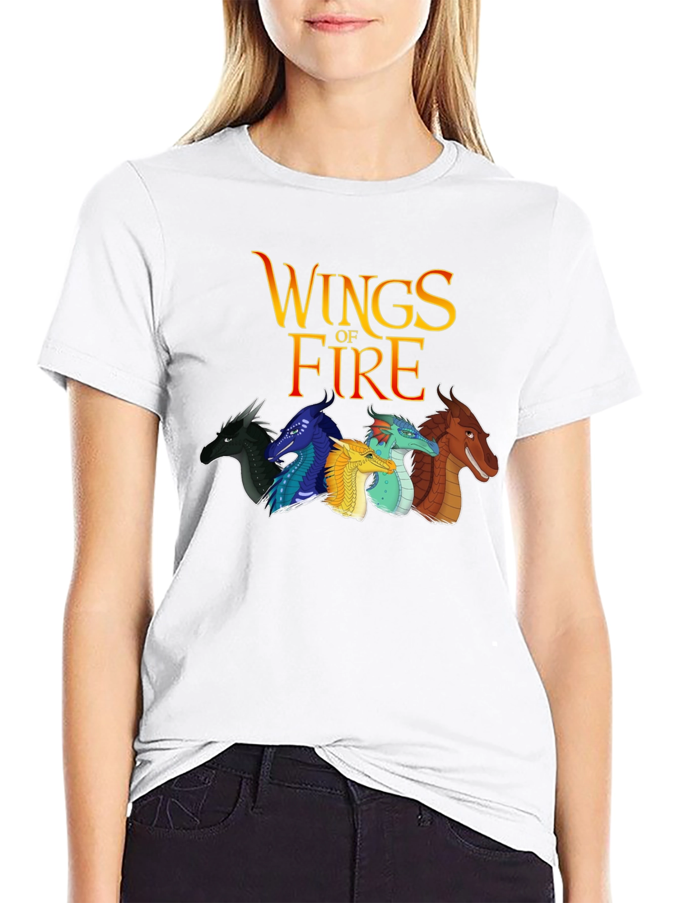 Wings of Fire Graphic Tee - Black Cotton T-Shirt