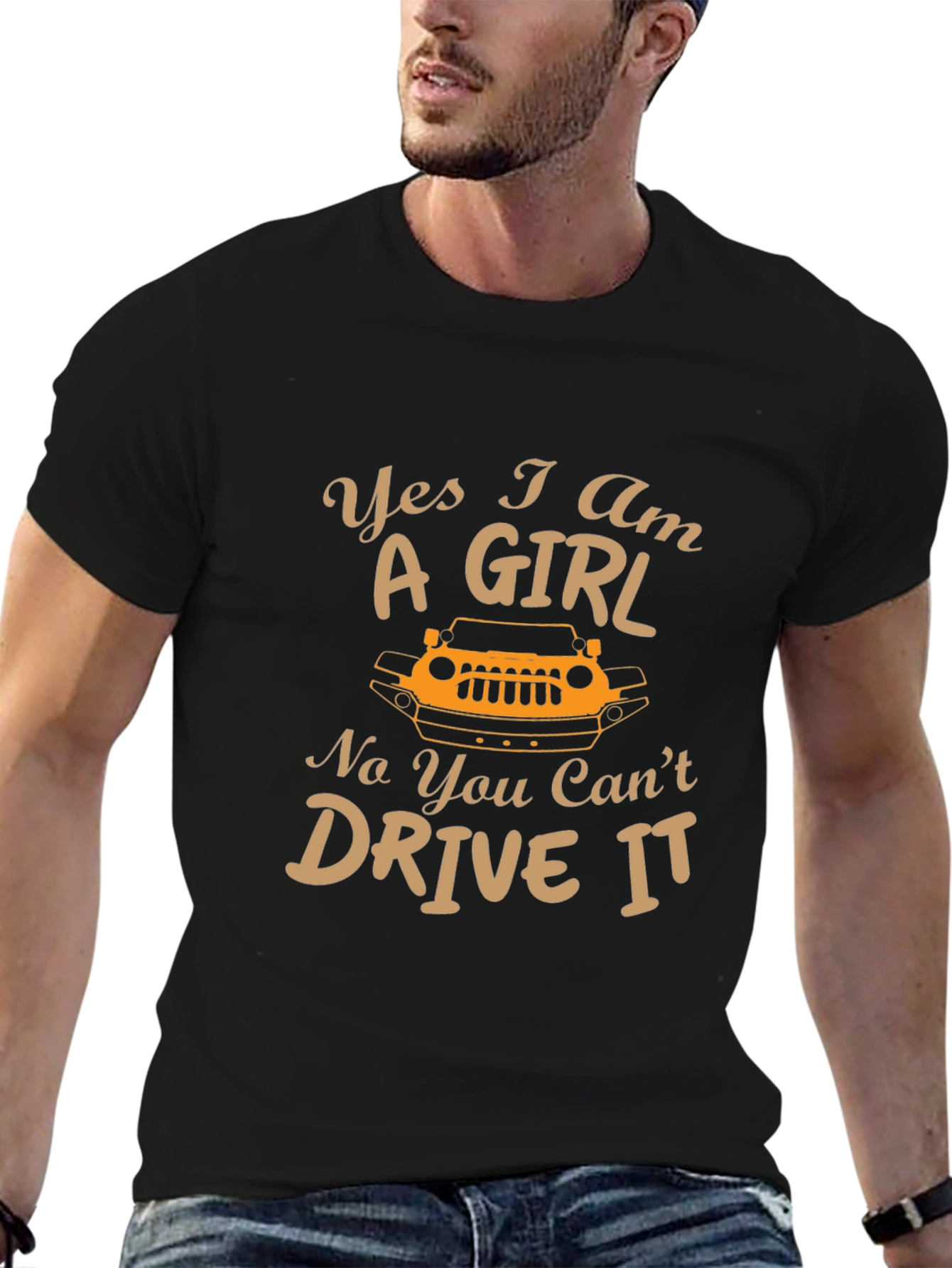 Yes I am A Girl Jeep T-Shirt