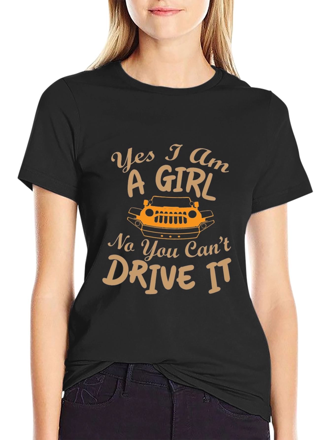 Yes I am A Girl Jeep T-Shirt