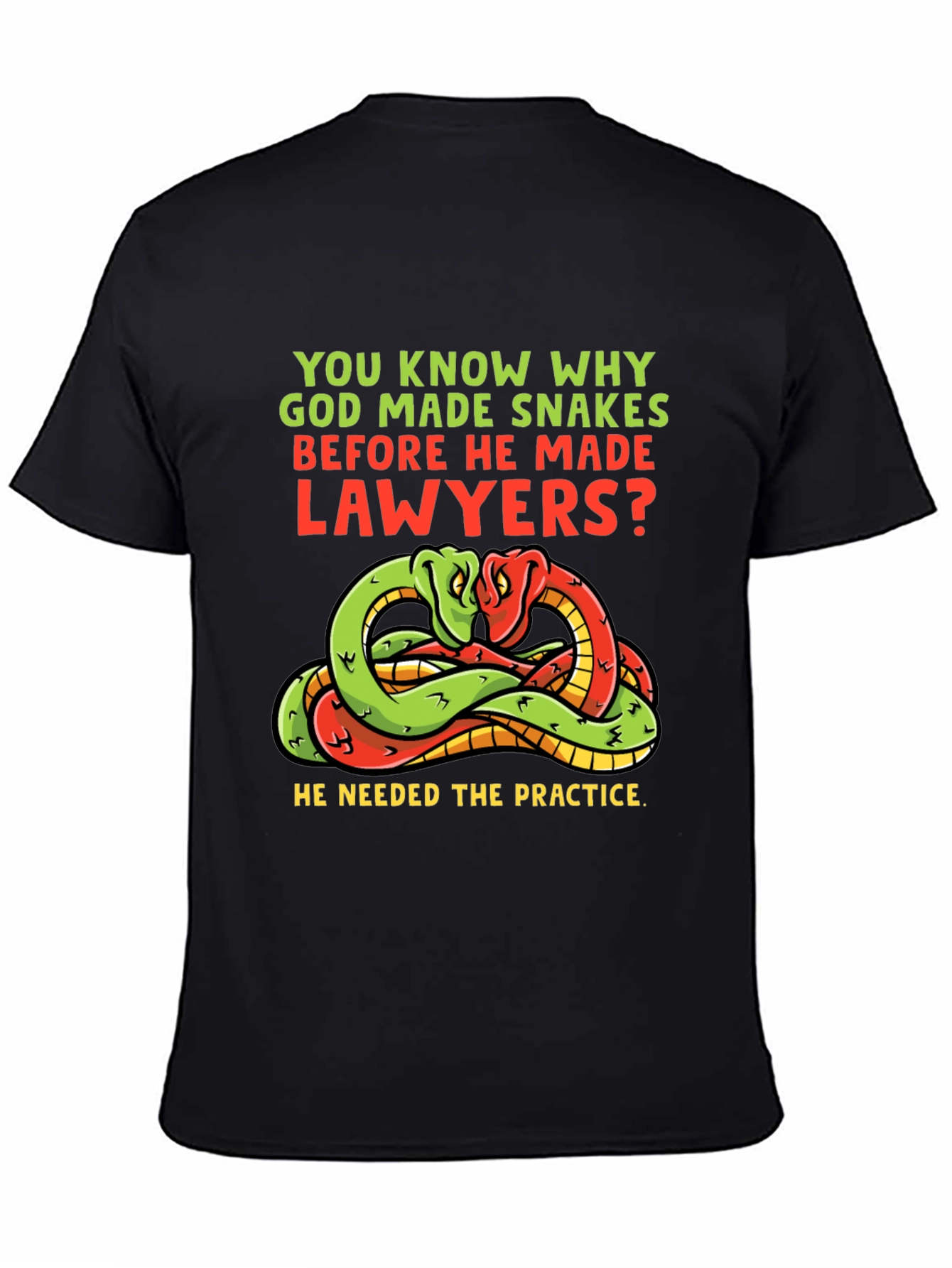 Snakes Before Lawyers Funny T-Shirt
