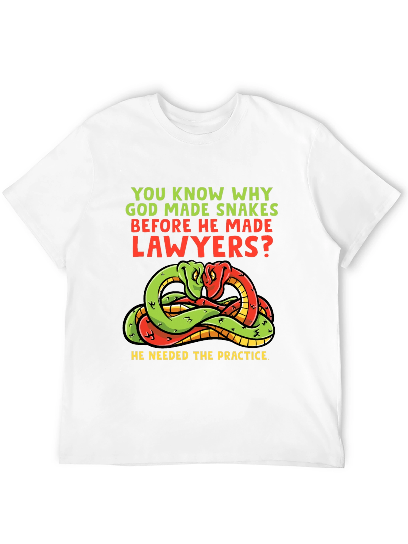 Snakes Before Lawyers Funny T-Shirt