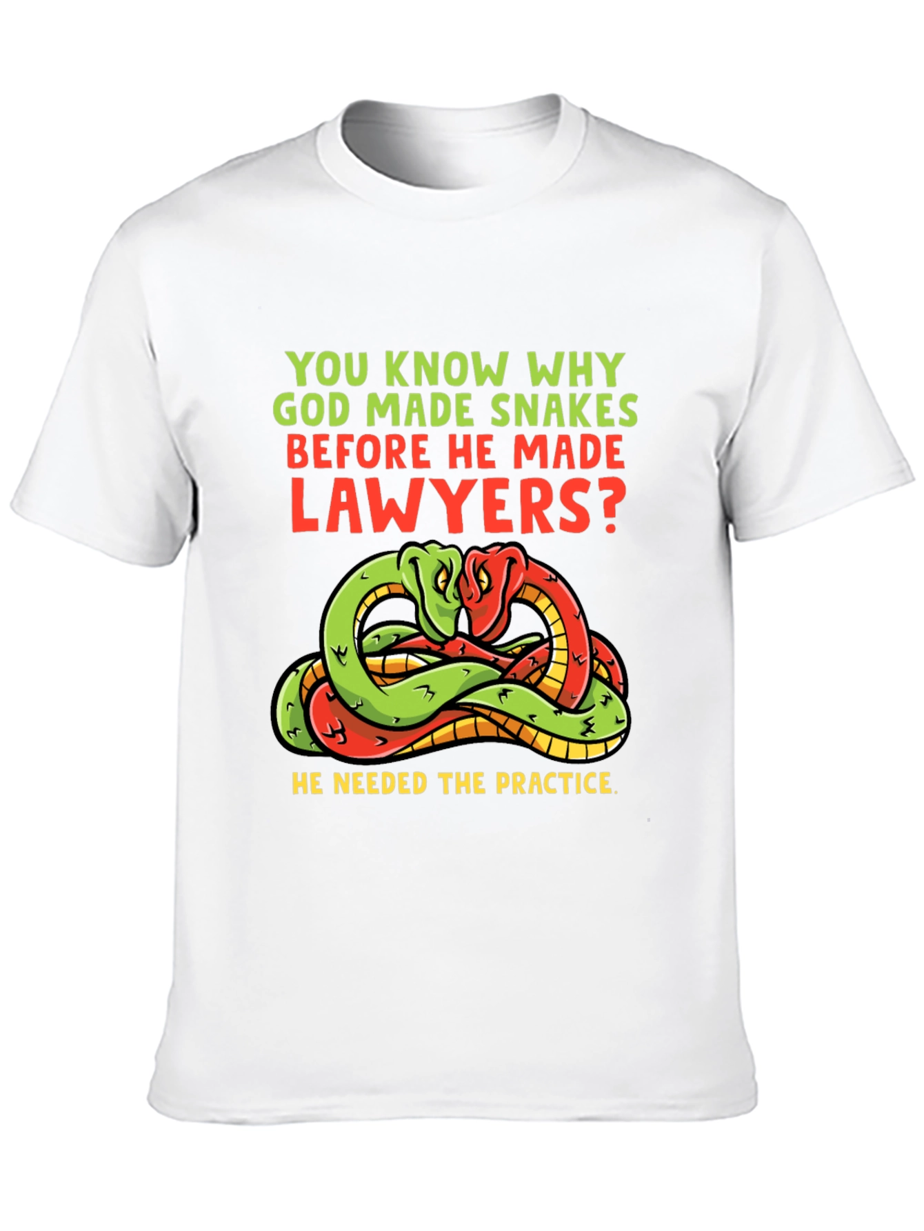Snakes Before Lawyers Funny T-Shirt