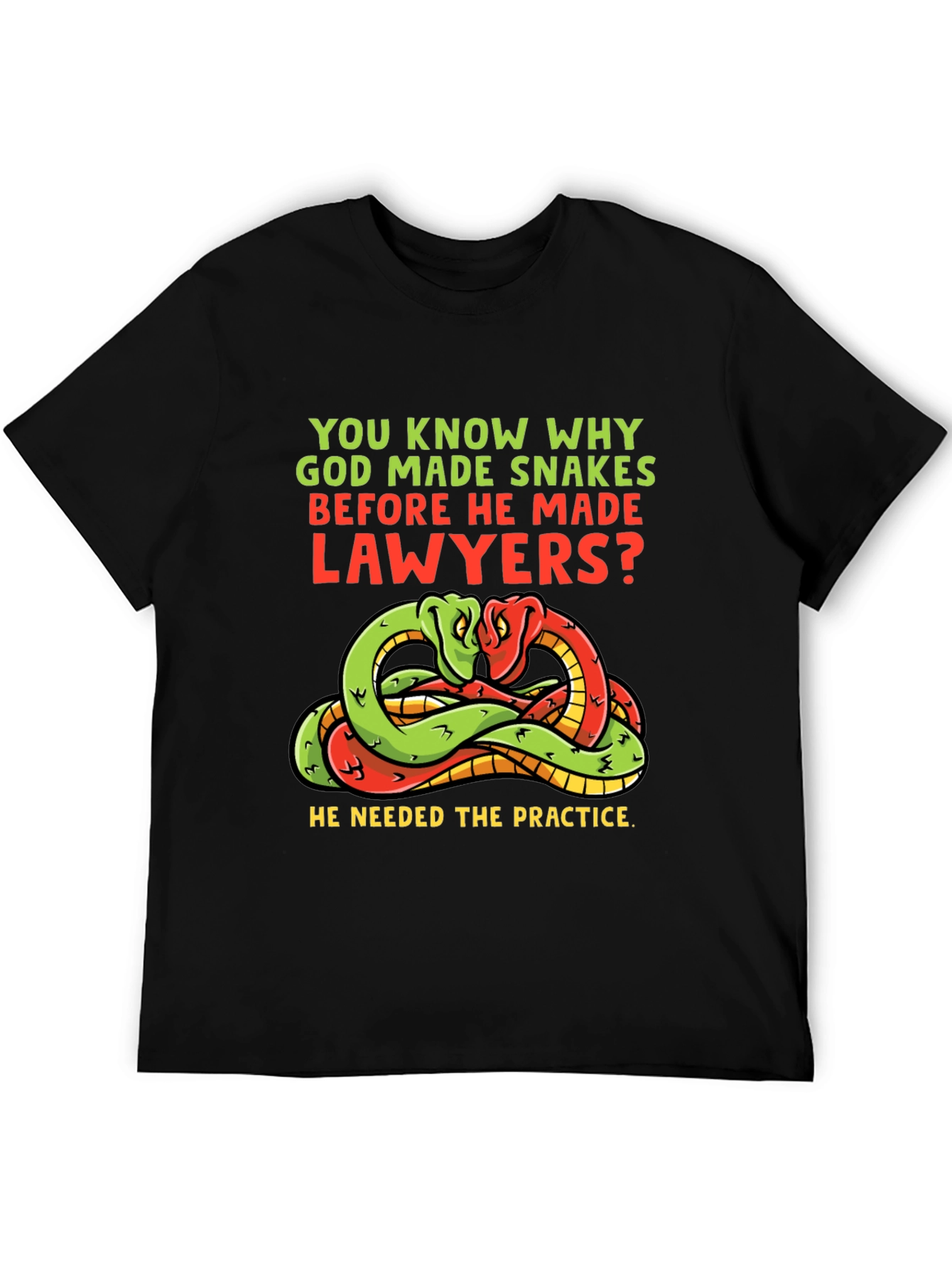 Snakes Before Lawyers Funny T-Shirt