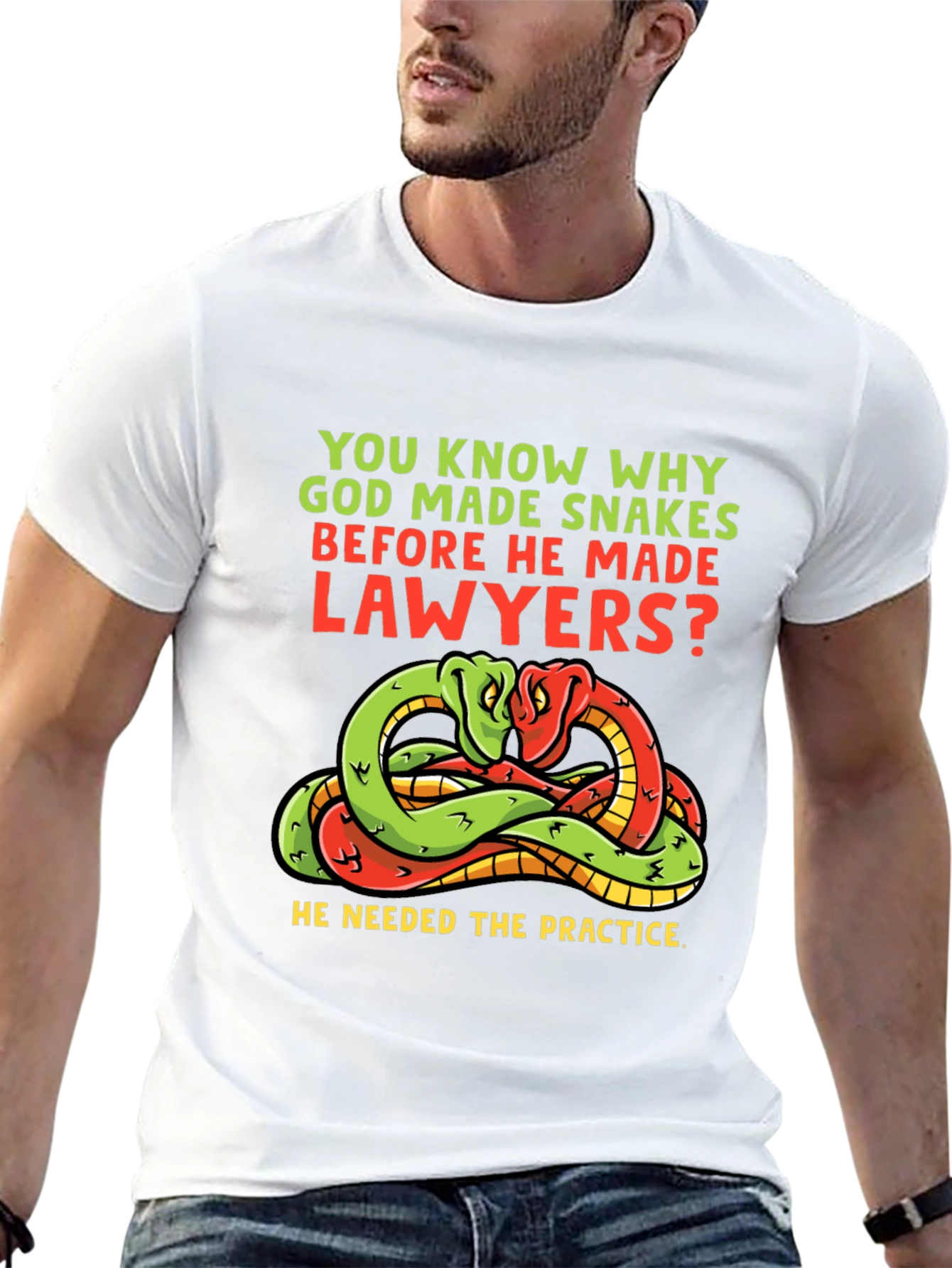 Snakes Before Lawyers Funny T-Shirt