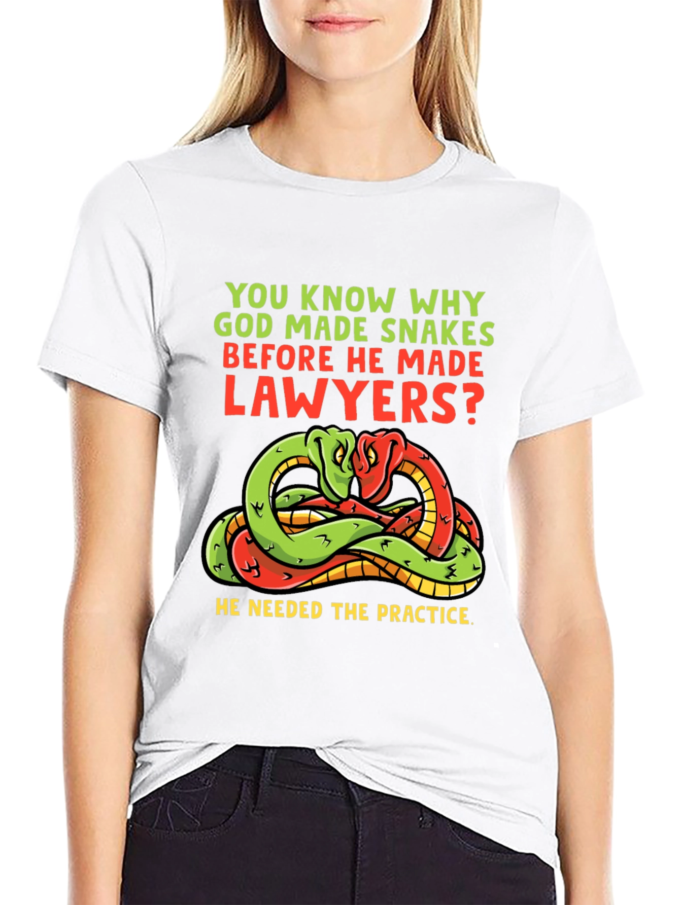 Snakes Before Lawyers Funny T-Shirt