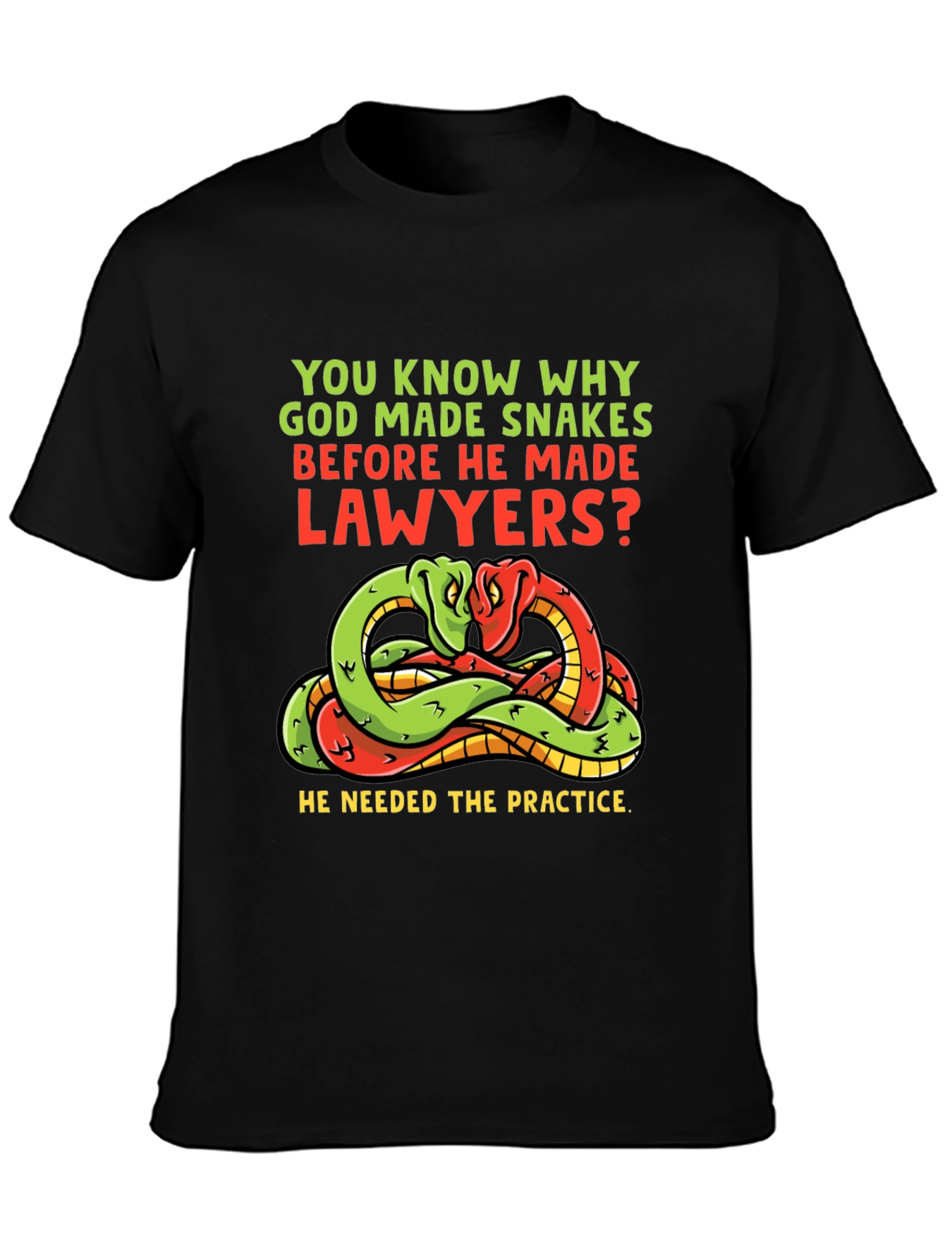Snakes Before Lawyers Funny T-Shirt