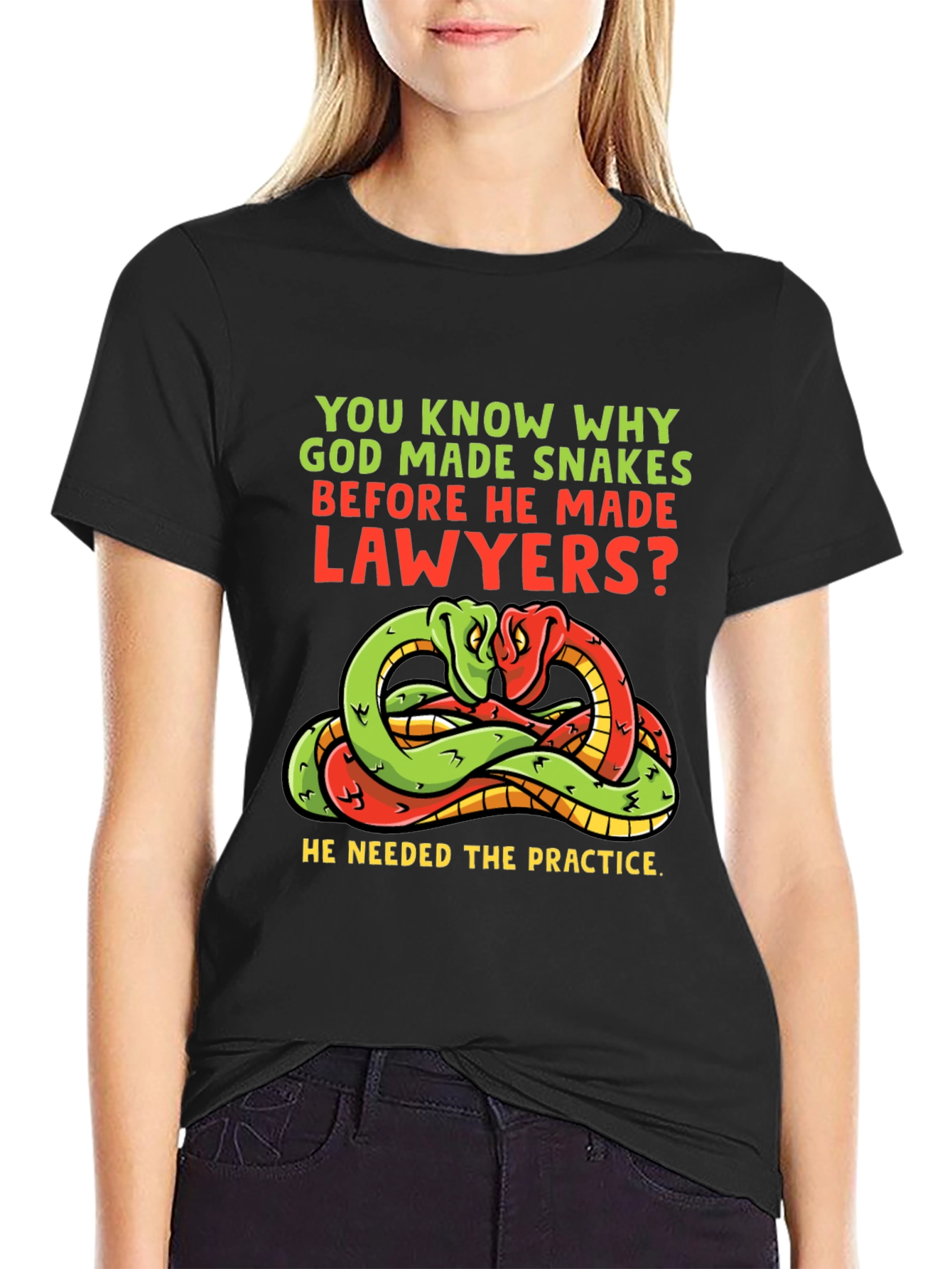 Snakes Before Lawyers Funny T-Shirt