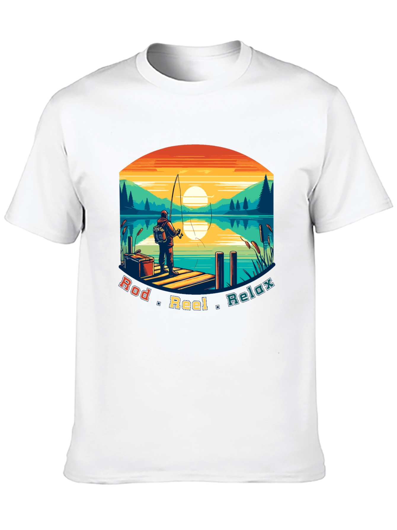Fishing T-Shirt - Rod Reel Relax