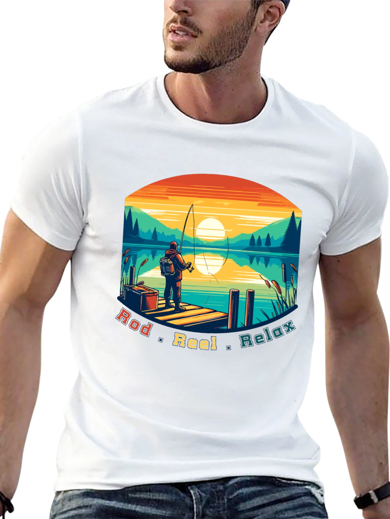 Fishing T-Shirt - Rod Reel Relax