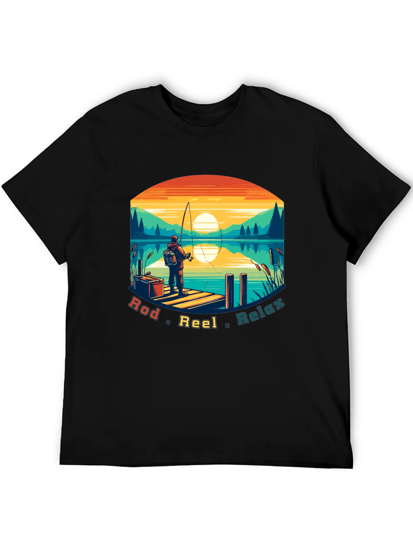 Fishing T-Shirt - Rod Reel Relax