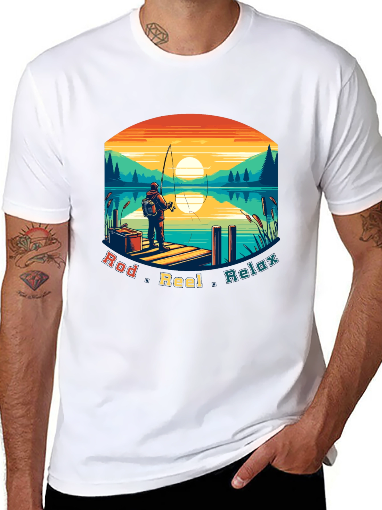 Fishing T-Shirt - Rod Reel Relax