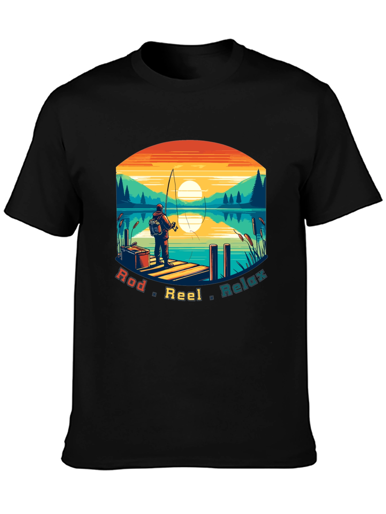 Fishing T-Shirt - Rod Reel Relax