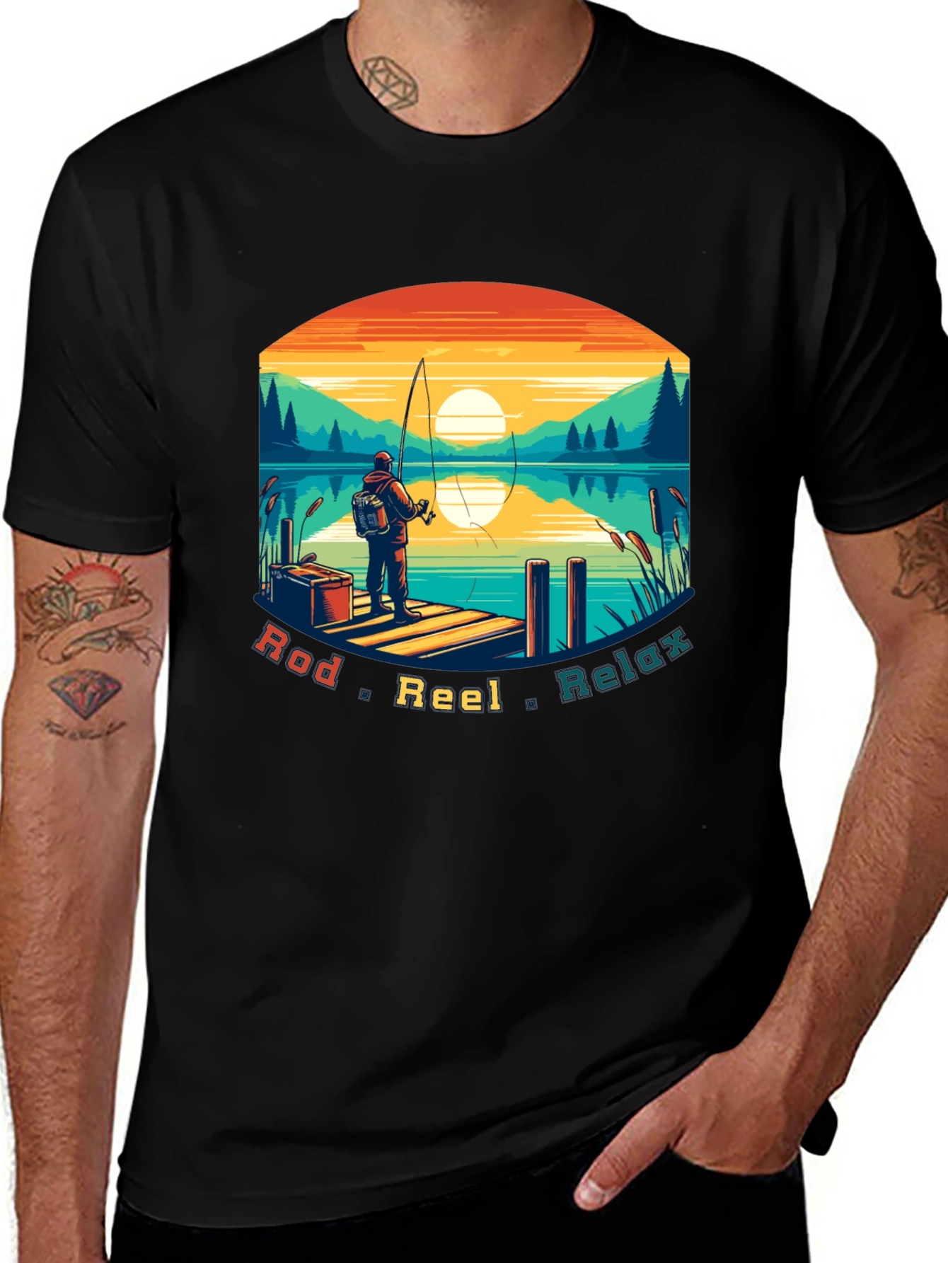 Fishing T-Shirt - Rod Reel Relax