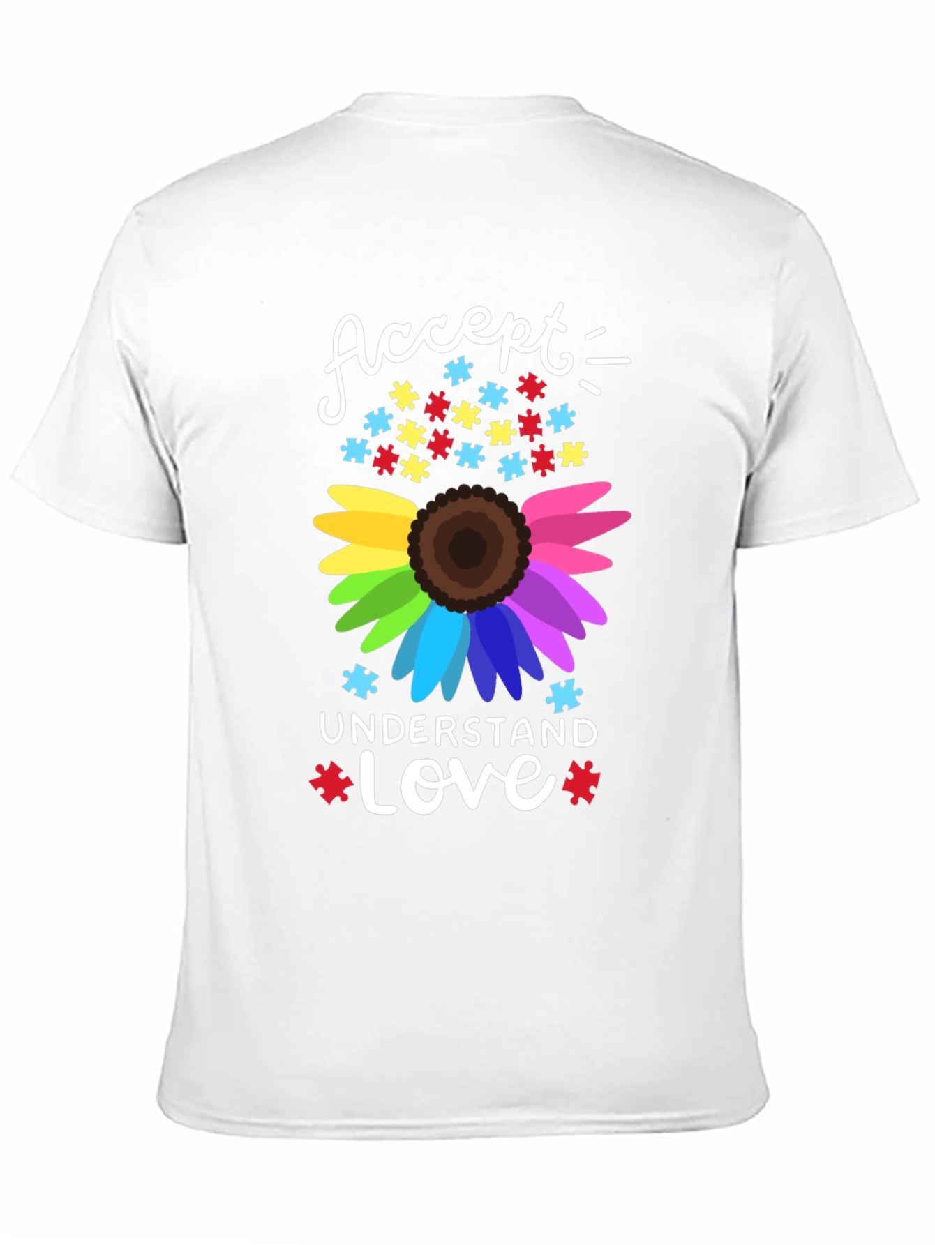 Autism Awareness Sunflower Graphic T-Shirt