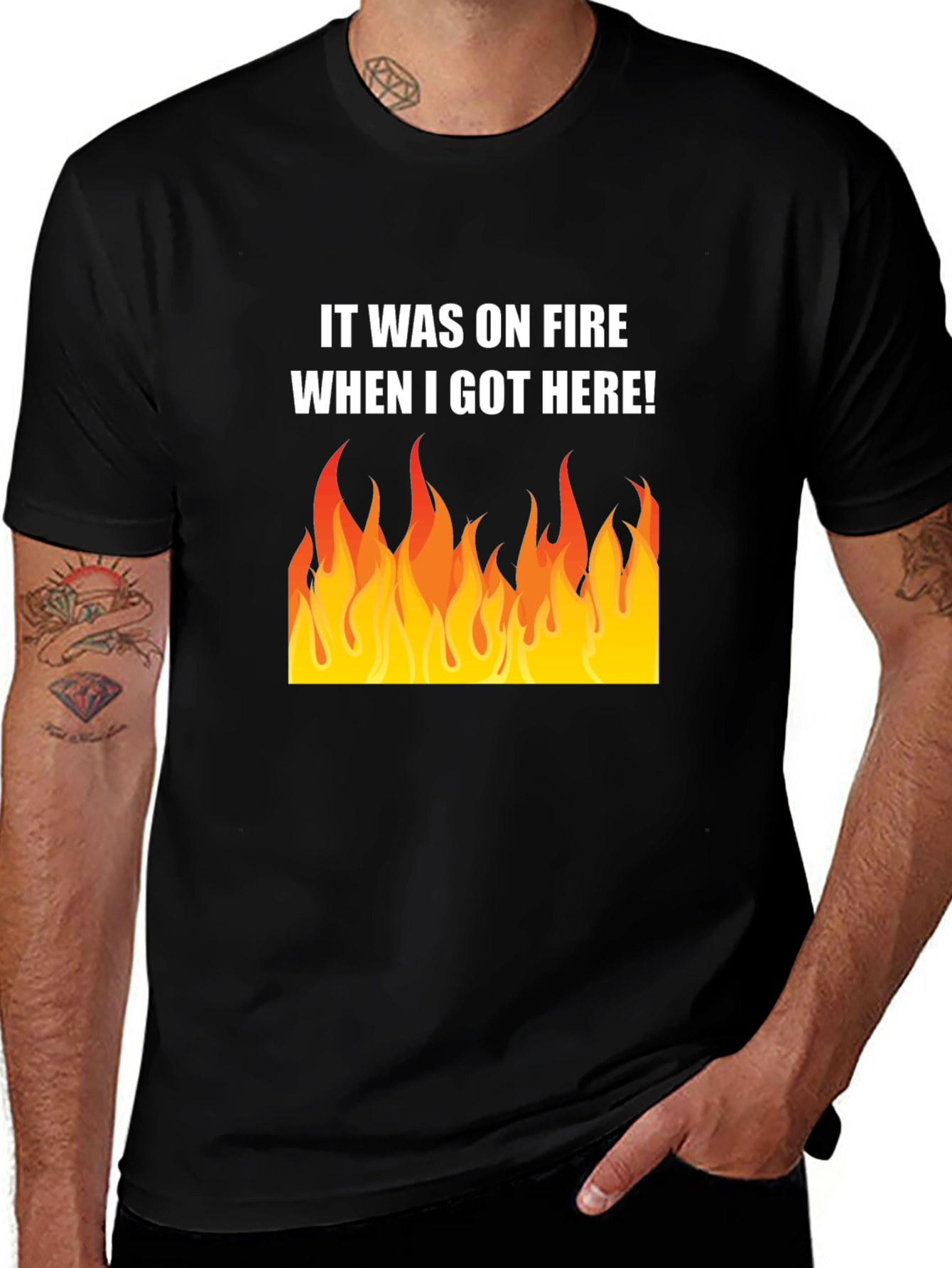 It Was on Fire Graphic Tee