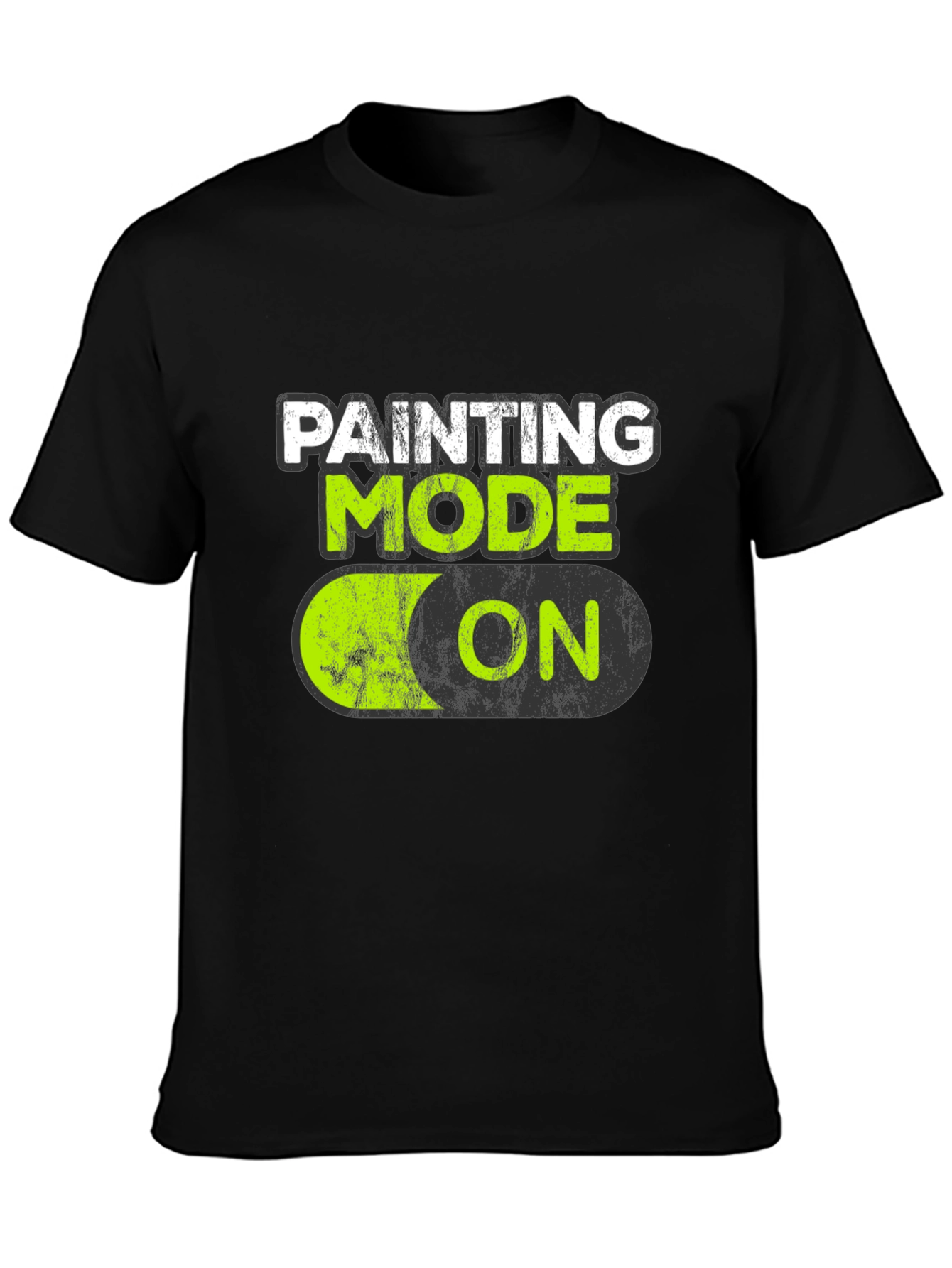 Painting Mode On Black T-Shirt