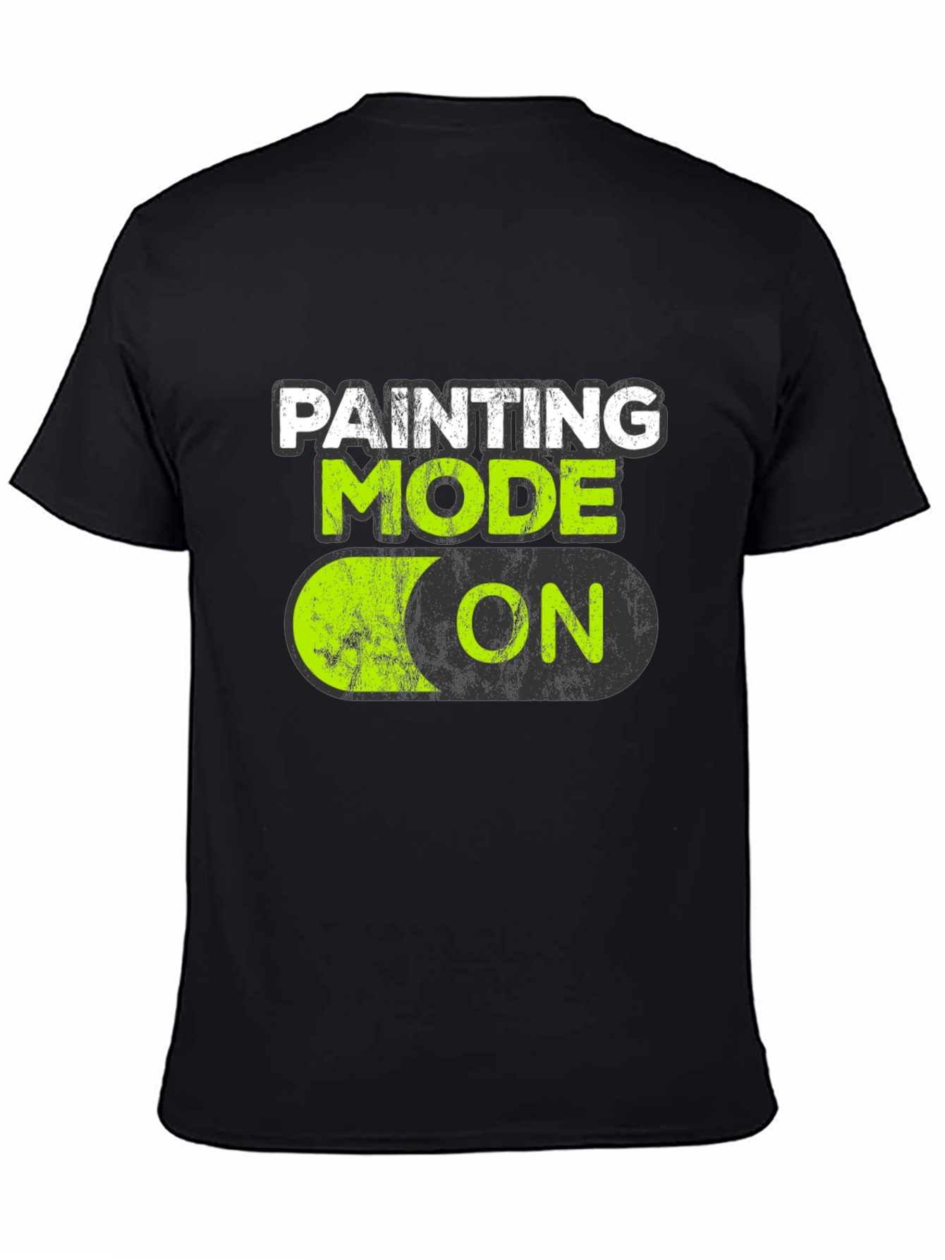 Painting Mode On Black T-Shirt